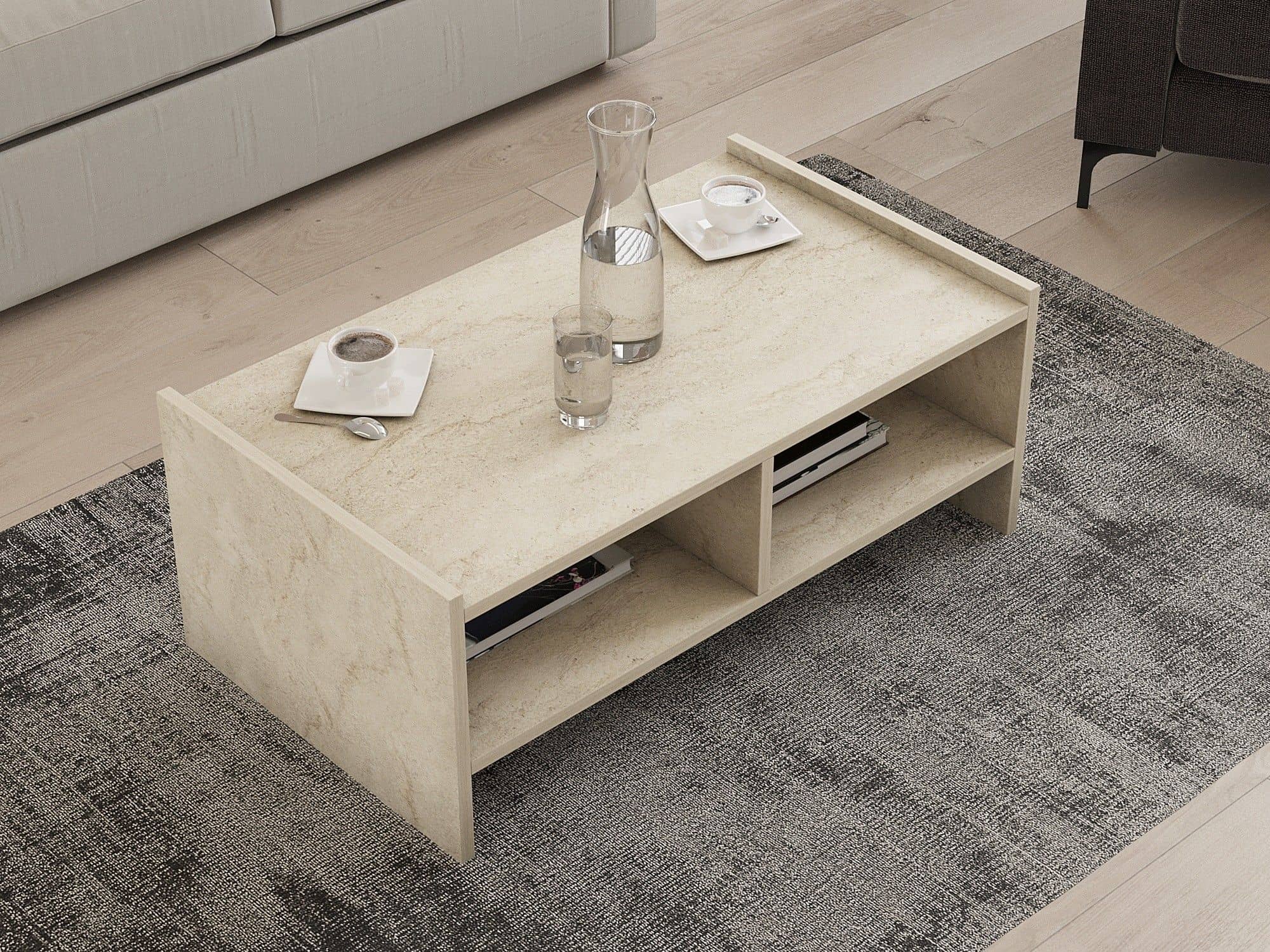 Pera - Travertine - Couchtisch