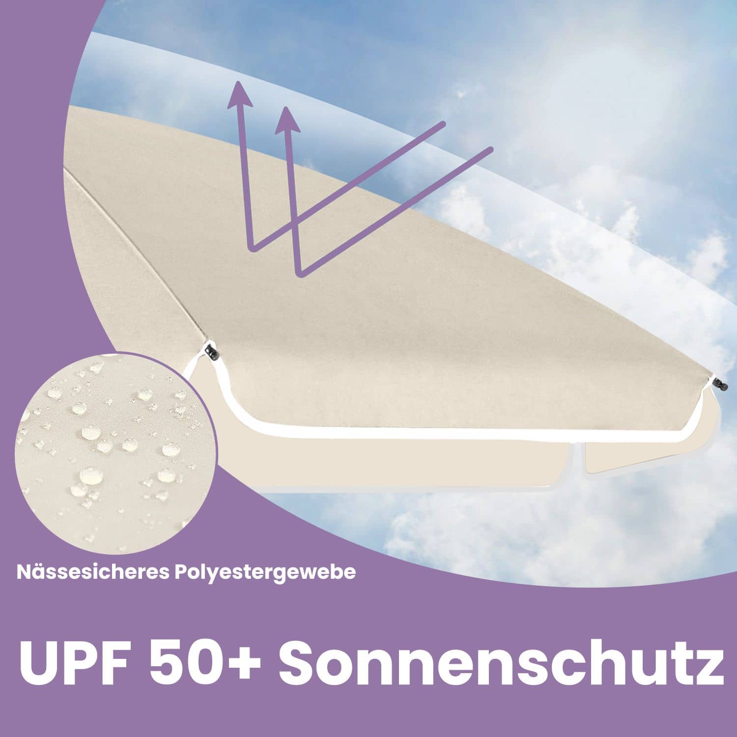 Sonnenschirm, 200 cm, Sonnenschutz Sonnenschirm, 200 cm, Sonnenschutz