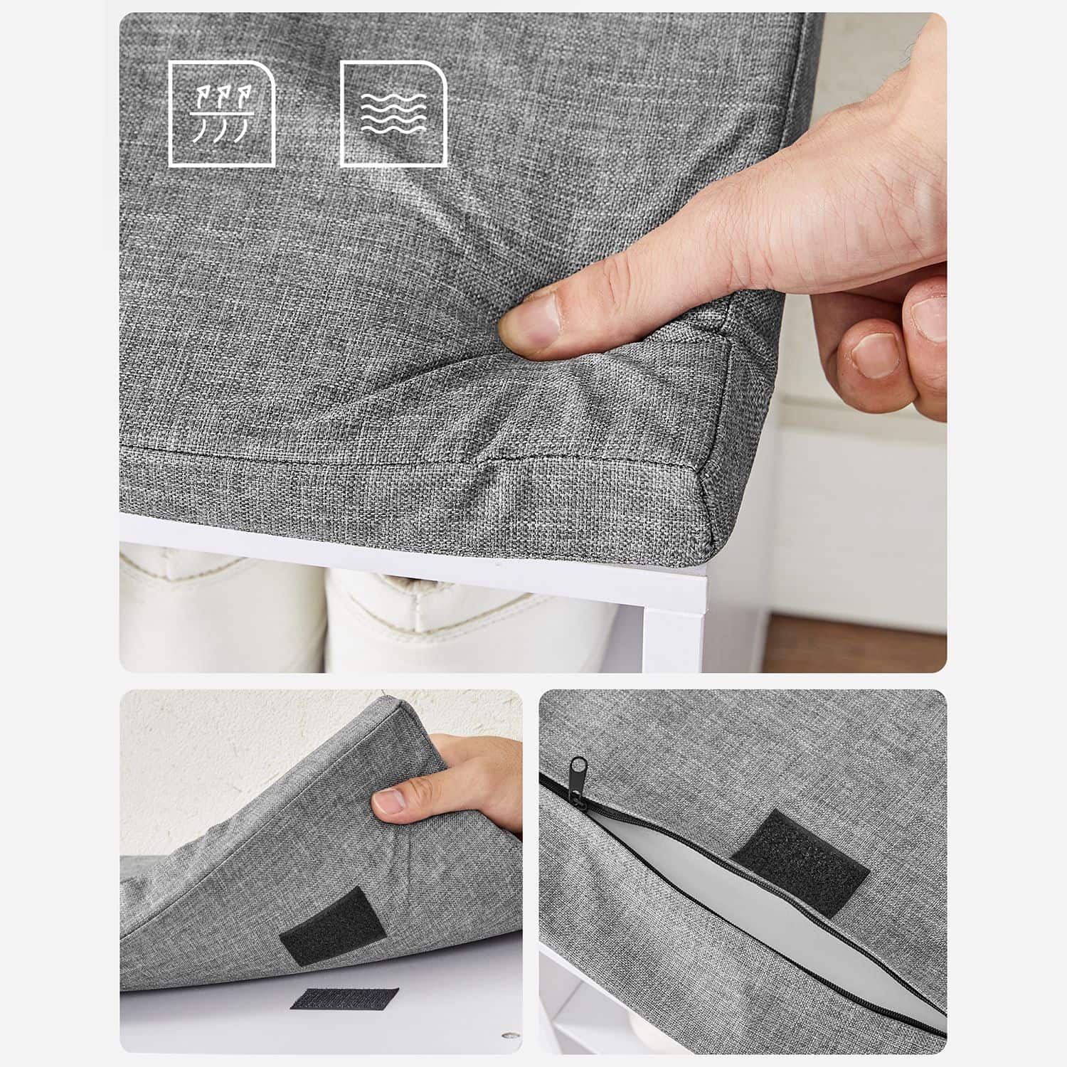 LHS15WT-6ou VASAGLE Schuhbank: Qualität für Ihren Flur