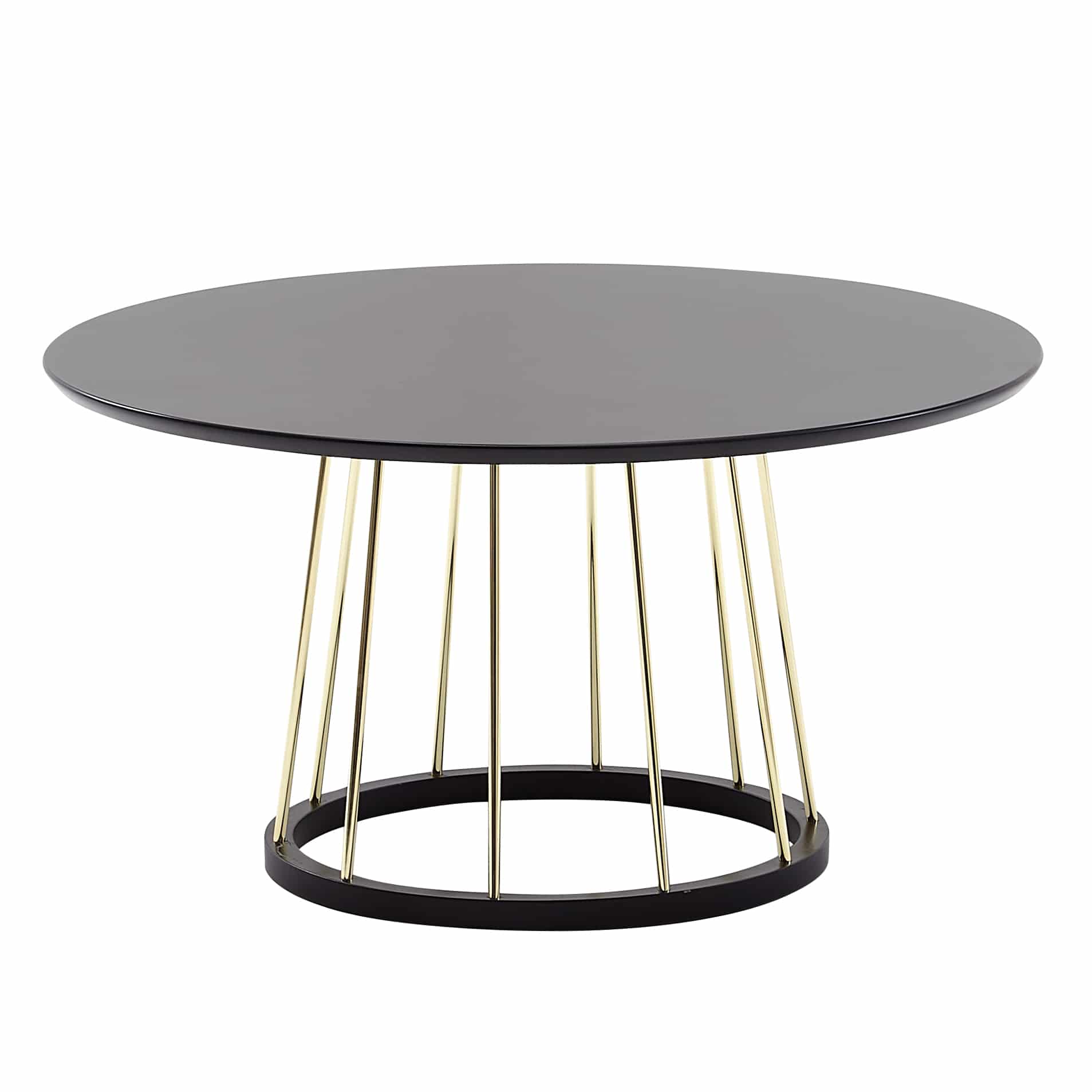 64435-Wohnling-Couchtisch-schwarz-rund-80x41-5-cm-WL6-489-WL6-489_6 Couchtisch Rund 80x80x42 cm Schwarz Gold Sofatisch Metall Modern