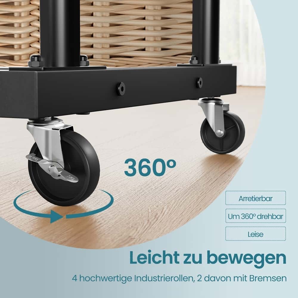 Kleiderständer, Kleiderstange auf Rollen, Garderobenständer