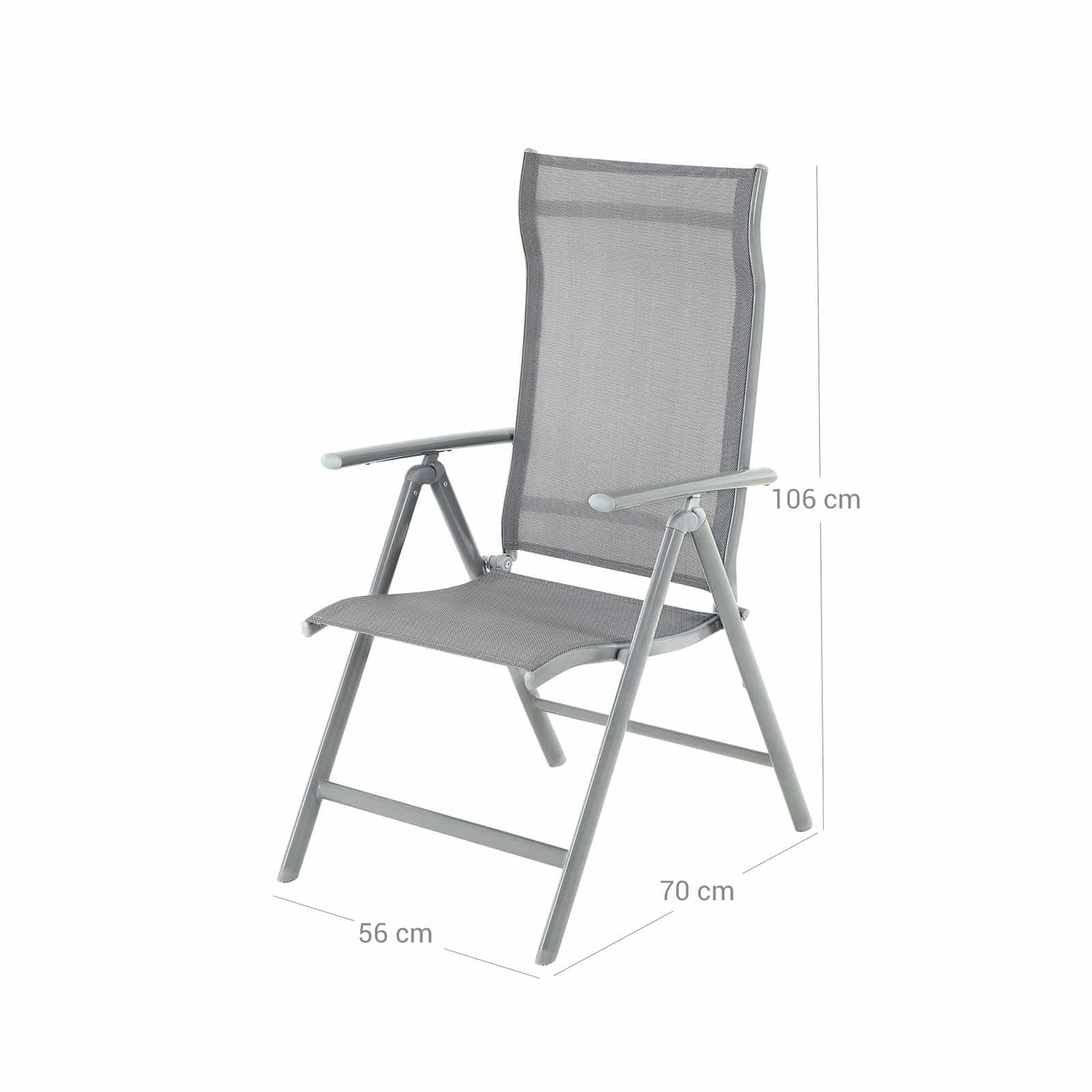 Komfortabler Gartenstuhl Grau-GCB02GY Komfortabler Gartenstuhl Grau-GCB02GY