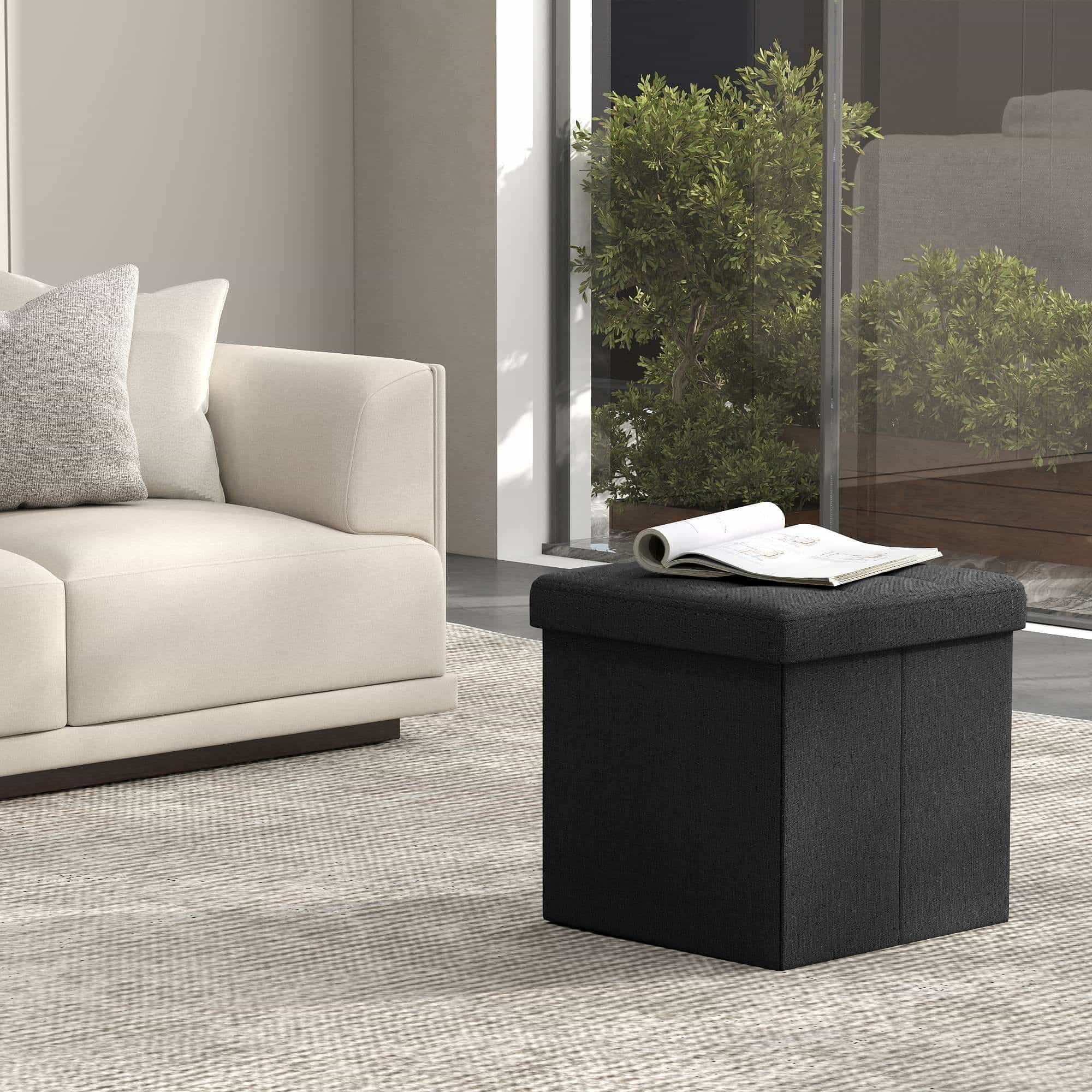 Sitzhocker, Sitzbank mit Stauraum, 30 x 30 cm Sitzhocker, Sitzbank mit Stauraum, 30 x 30 cm