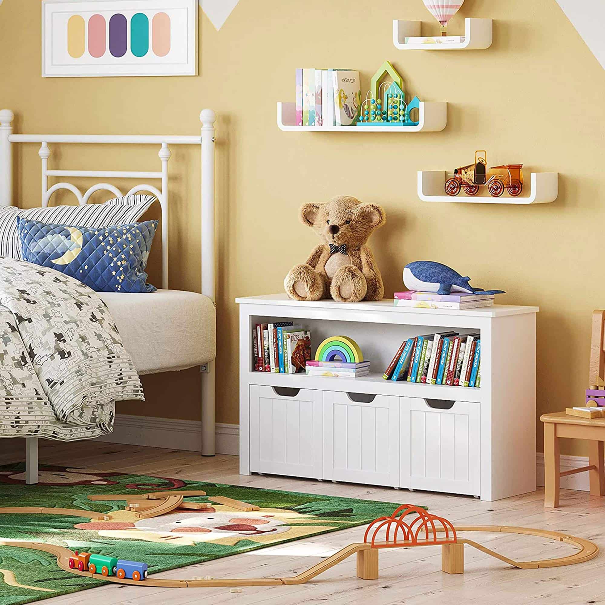 Spielzeugschrank für Kinderzimmer Weiß-B34LHS380W01 Spielzeugschrank für Kinderzimmer Weiß-B34LHS380W01