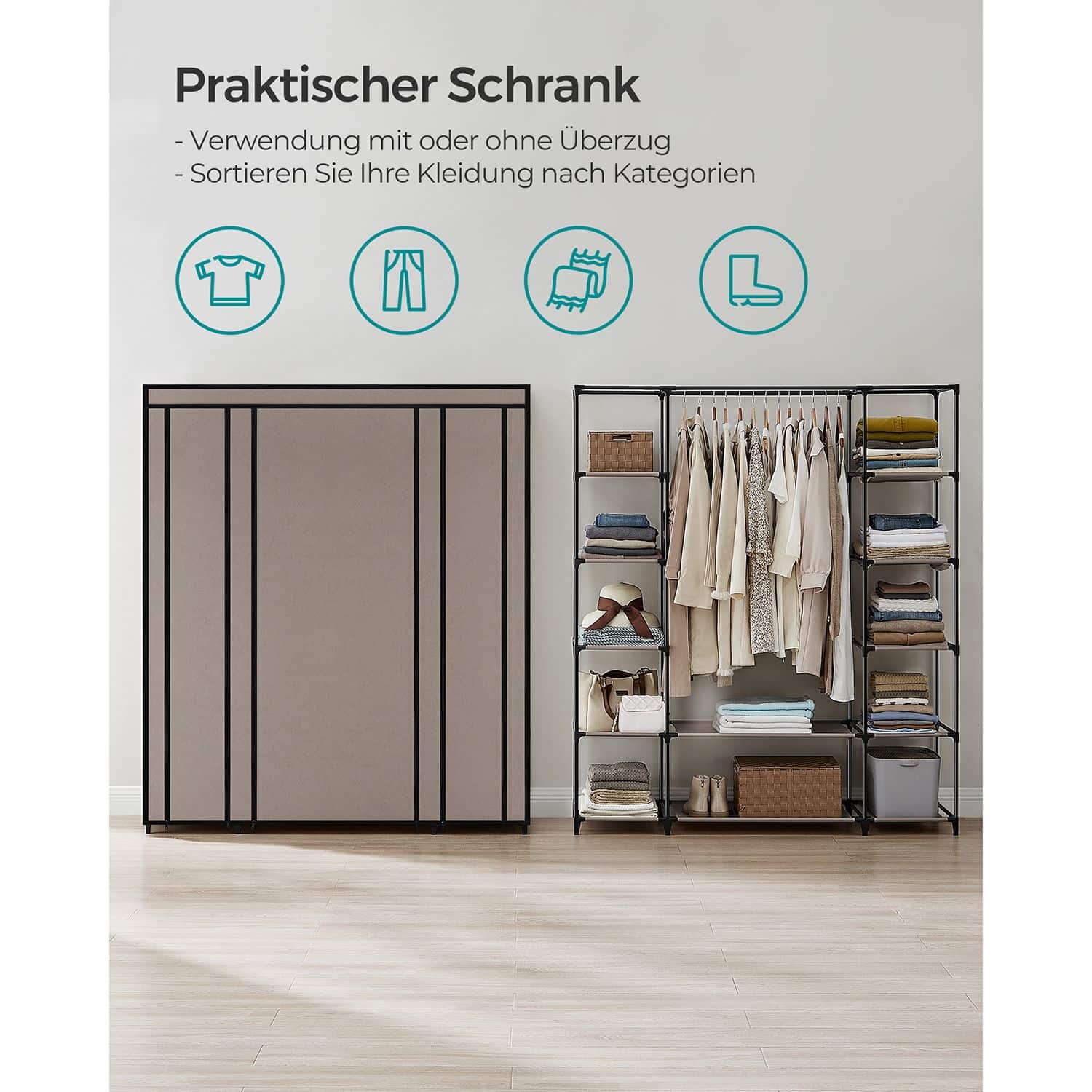 Faltschrank mit Kleiderstange-LSF003R02 Faltschrank mit Kleiderstange-LSF003R02