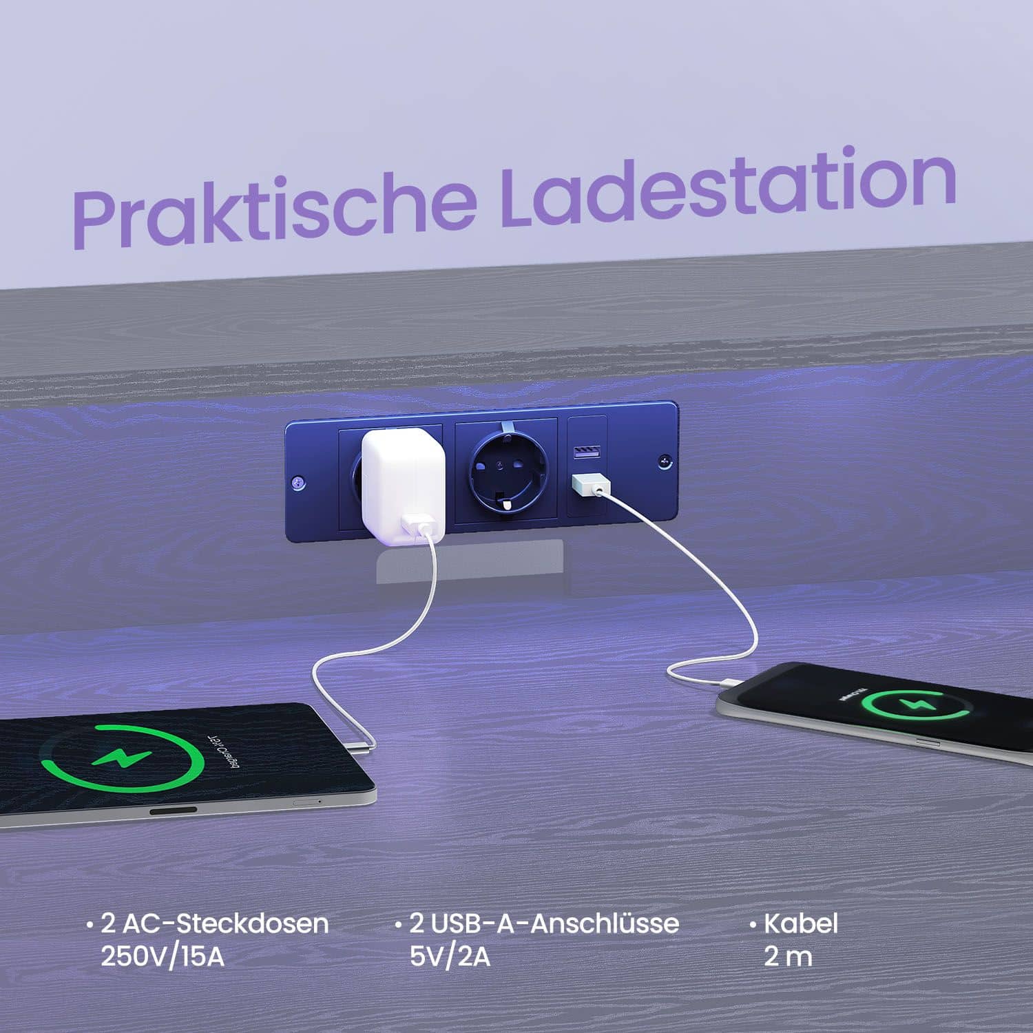 Gaming-Tisch mit LED-Beleuchtung Gaming-Tisch mit LED-Beleuchtung