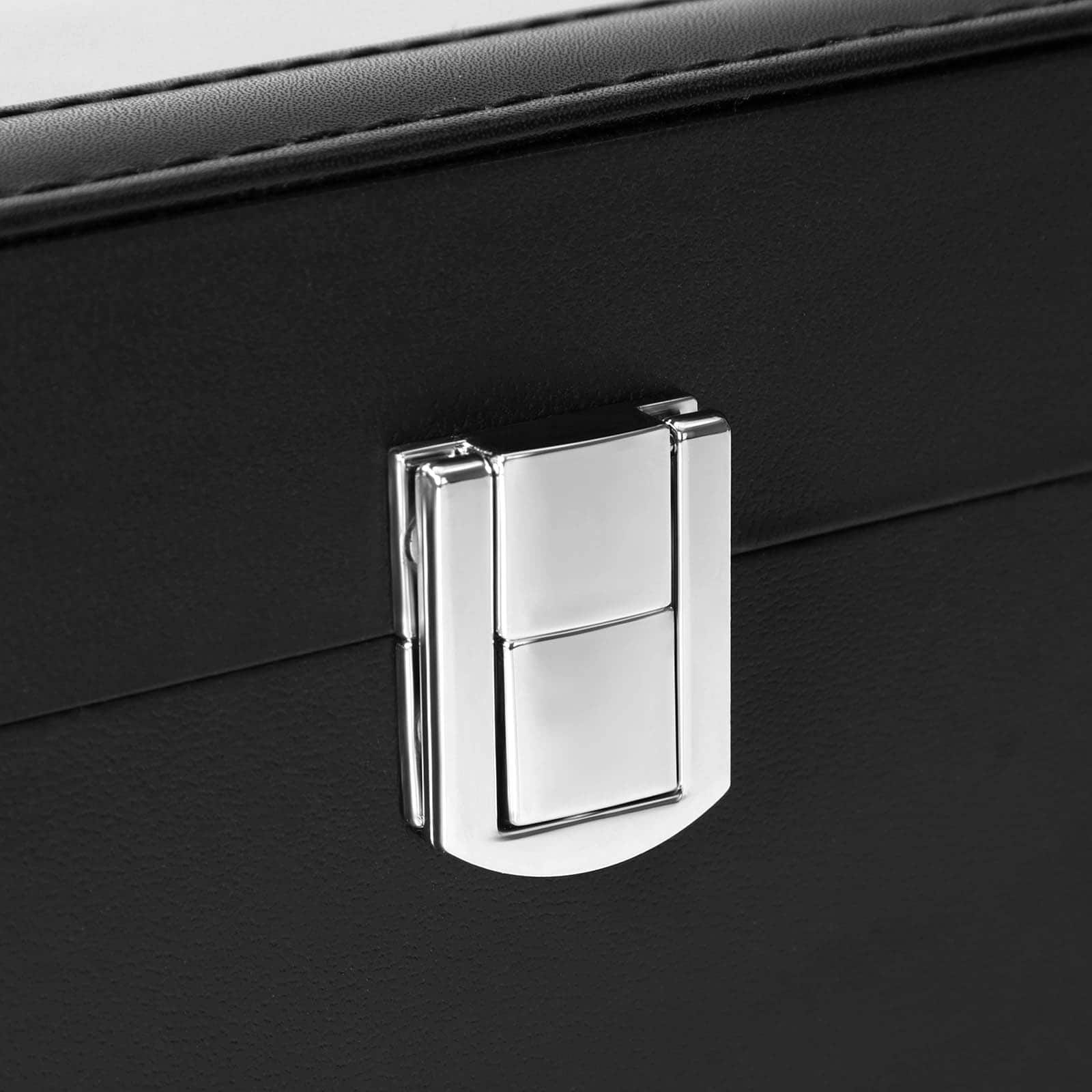 Rechteckige Uhrenbox für 6 Uhren-B34JWB06BK Rechteckige Uhrenbox für 6 Uhren-B34JWB06BK