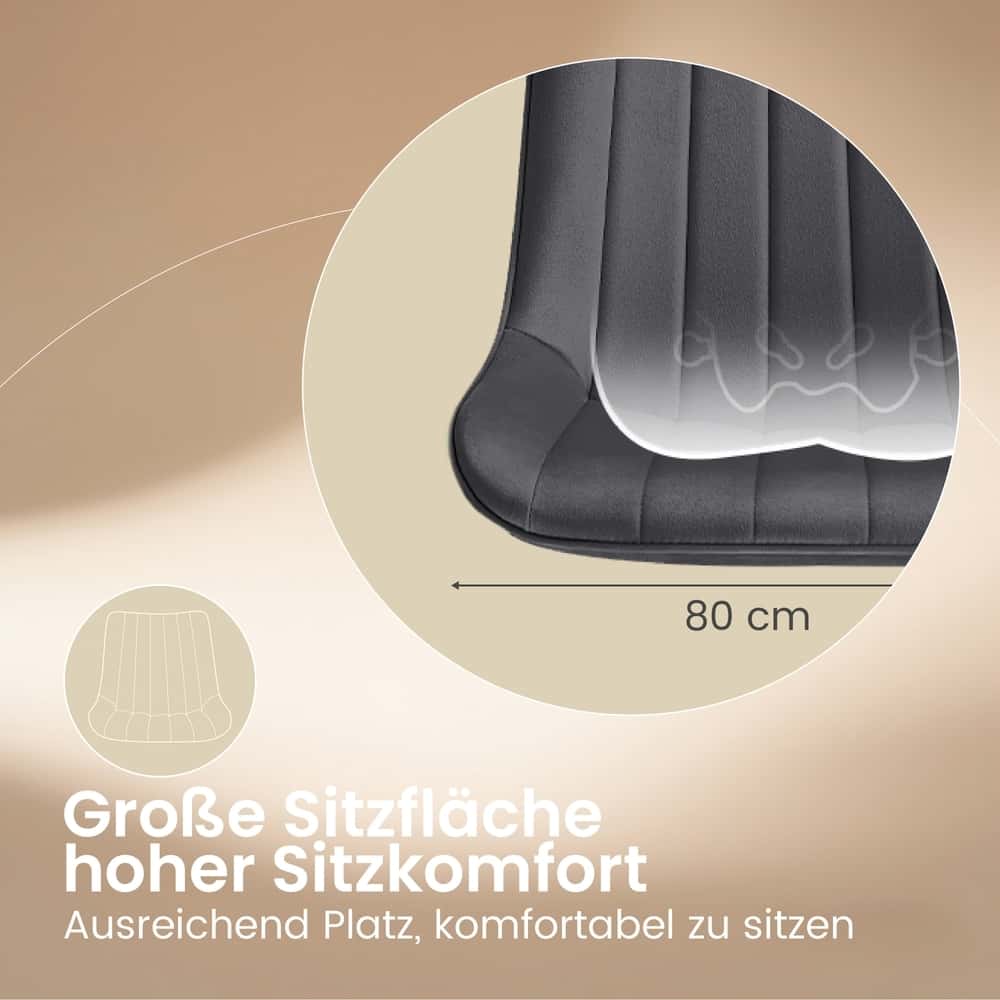 2 Esszimmerstühle, Küchenstuhl, Stahlbeine