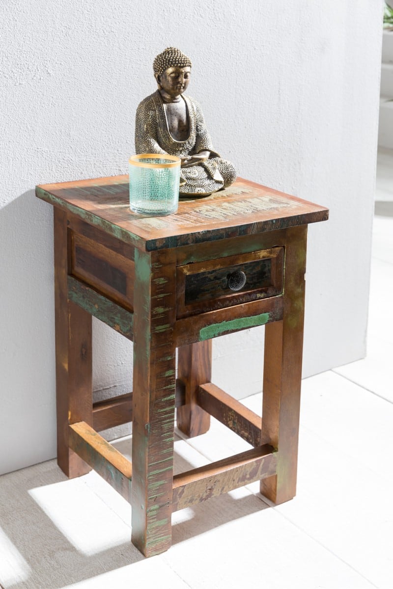 43661-WOHNLING-Beistelltisch-DELHI-30-x-30-x-50-cm Beistelltisch Kalkutta 30 x 30 x 50 cm