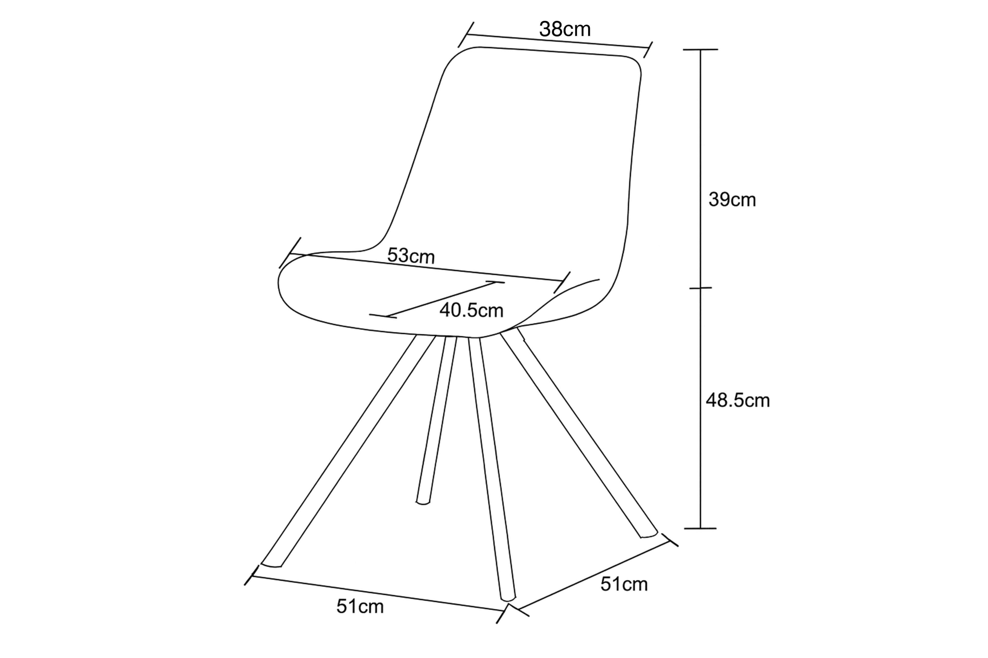 Emilia Drehstuhl 2er Set