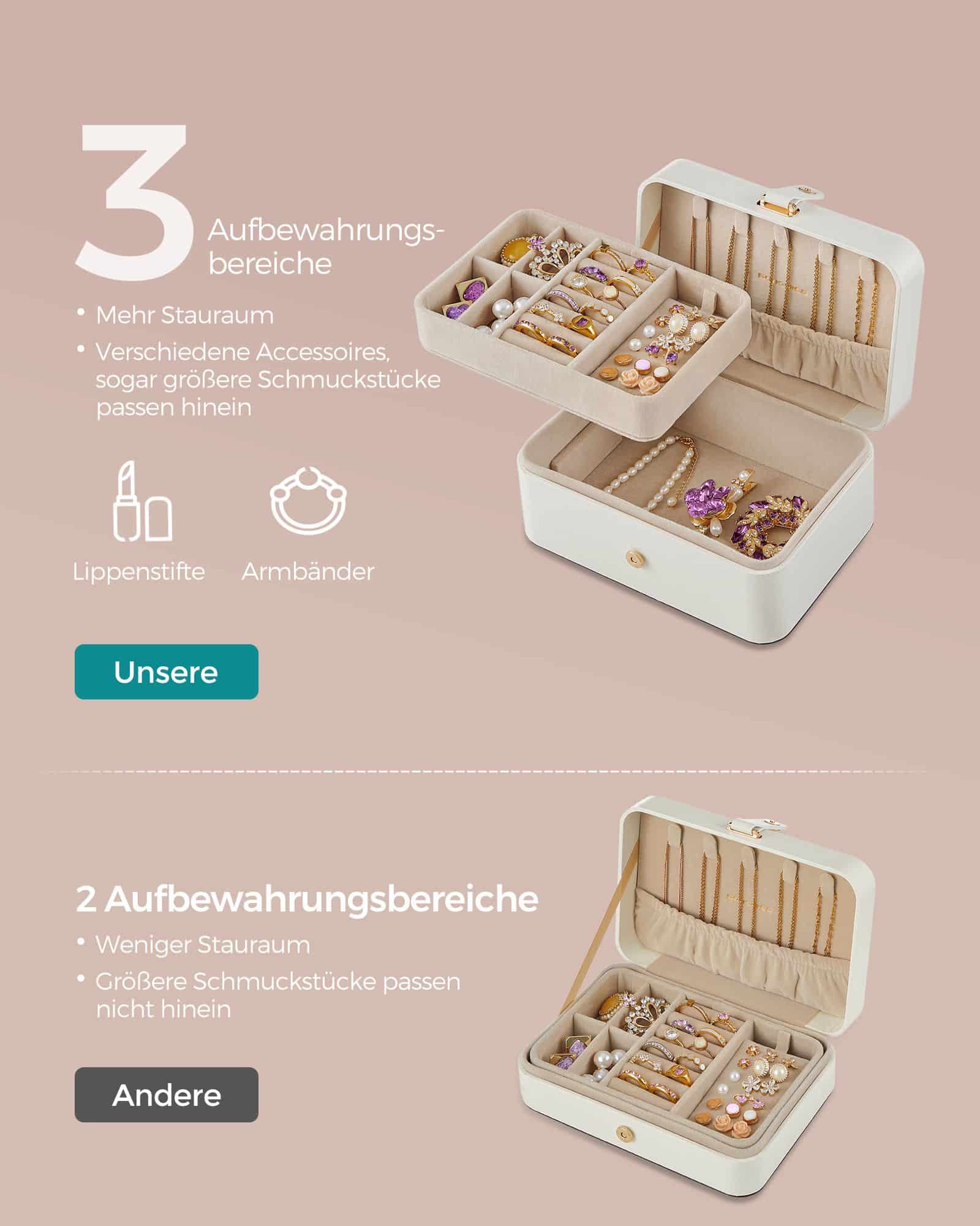 Schmuckkästchen für größere Accessoires Geschenkidee wolkenweiß