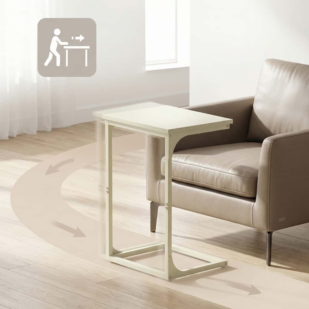 Beistelltisch mit Metallgestell, Beistelltisch für Wohnzimmer, Schlafzimmer Beistelltisch mit Metallgestell, Beistelltisch für Wohnzimmer, Schlafzimmer