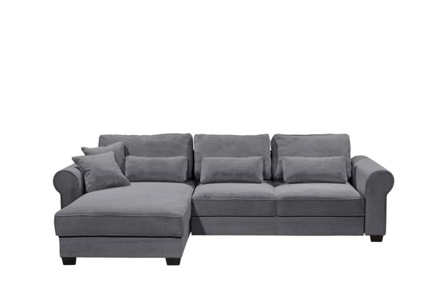 Ecksofa Angelina - Schlafsofa mit Bettkasten und Nosagfederung in Breitcord - ED Exciting Design Ecksofa Angelina - Schlafsofa mit Bettkasten und Nosagfederung in Breitcord - ED Exciting Design
