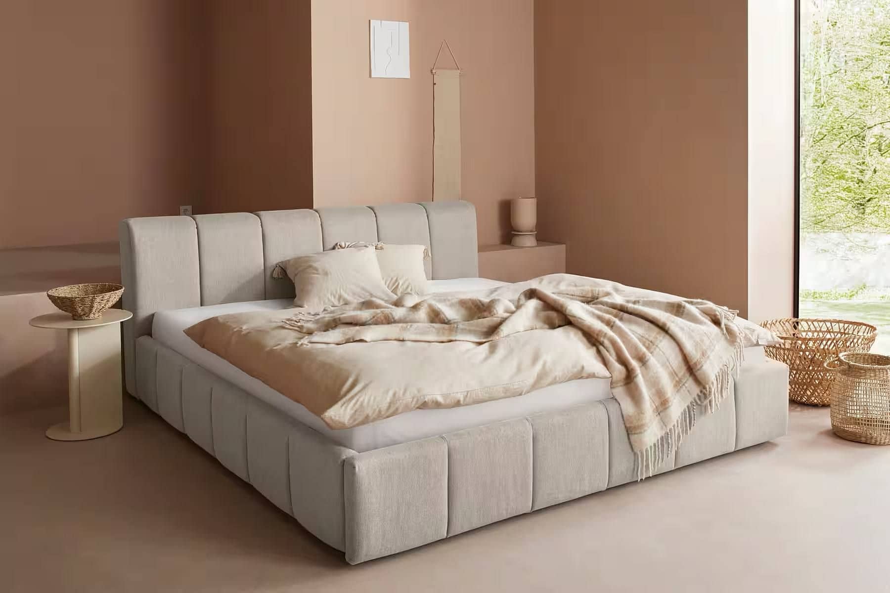 Polsterbett Maileen 180x200 cm Beige – LeGer by Lena Gercke Polsterbett Maileen 180x200 cm Beige – LeGer by Lena Gercke