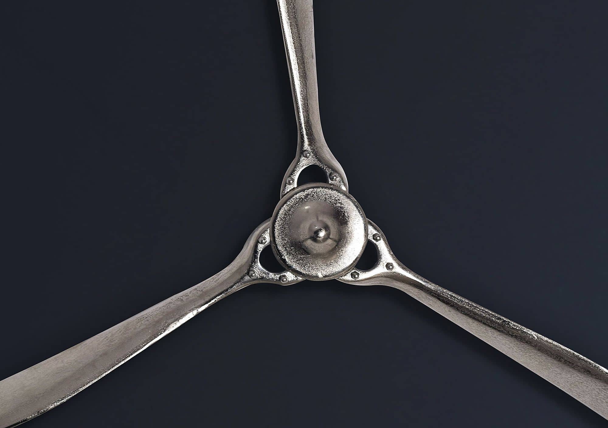 Deko Propeller 85x85 cm Silber Metall Flugzeug Wandpropeller Deko Propeller 85x85 cm Silber Metall Flugzeug Wandpropeller