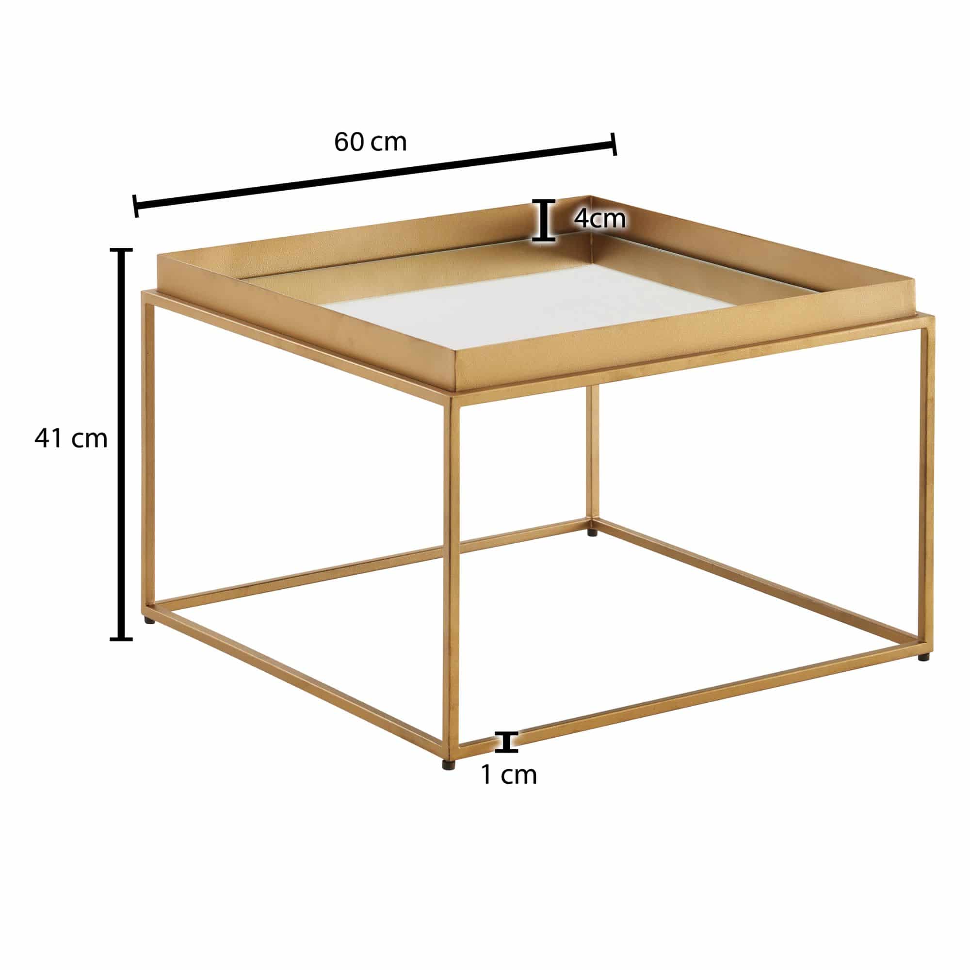 74532-Wohnling-Couchtisch-gold-60x60x35-cm-WL6-694-2 Wohnling Couchtisch 60 × 60 cm – Gold & verspiegeltes Glas