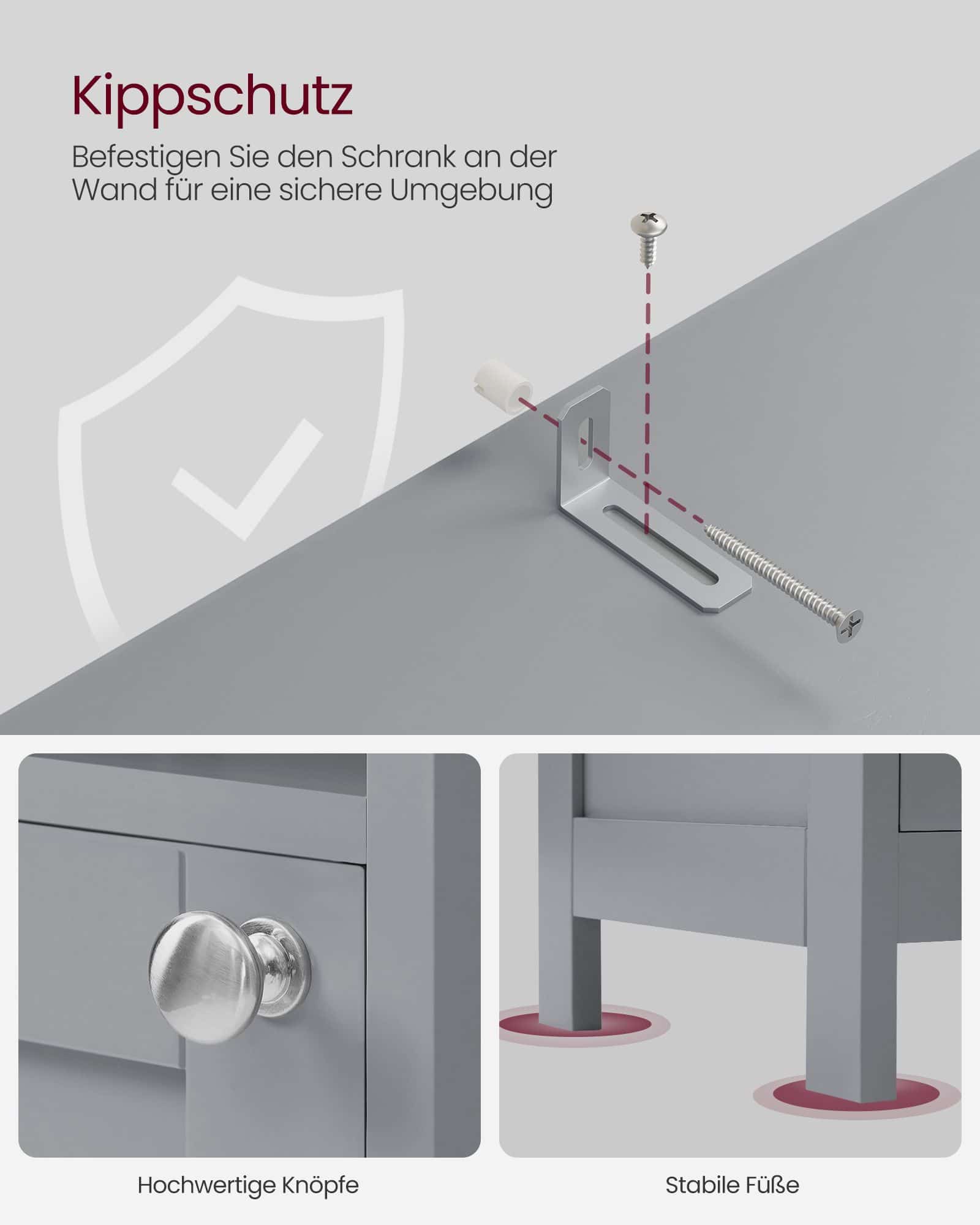 Badezimmerschrank mit Beleuchtung taubengrau Badezimmerschrank mit Beleuchtung taubengrau