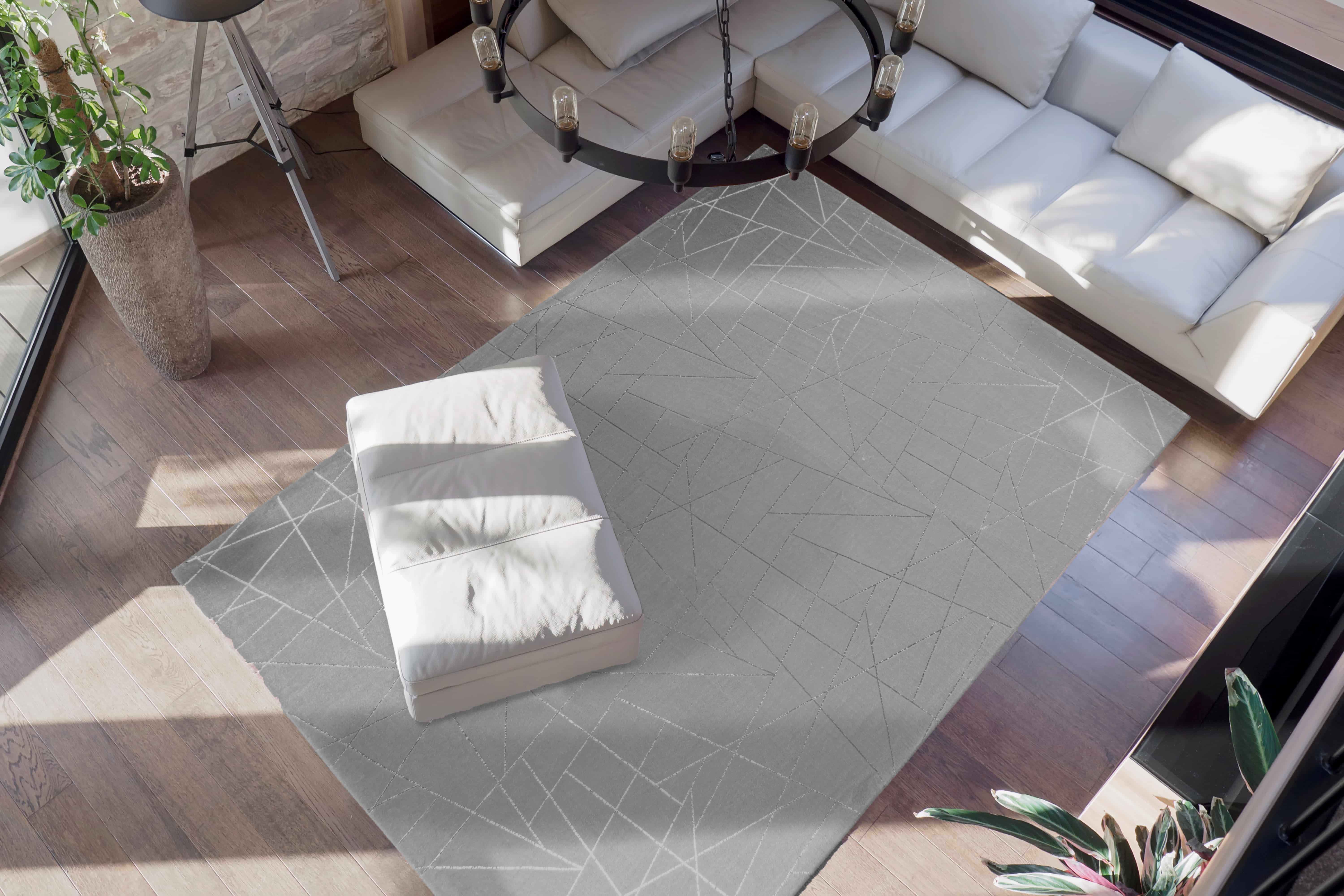 Bijou 125 Taupe / Silber 80cm x 150cm