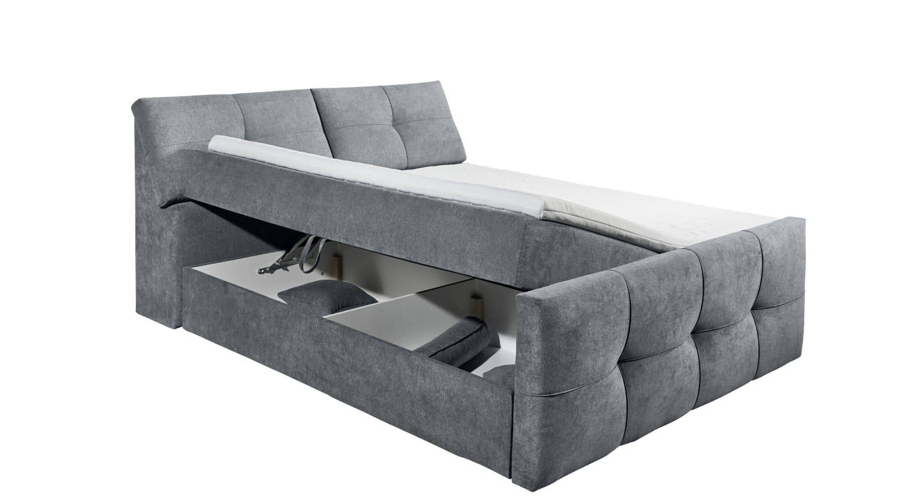 Boxspringbett Redmond Uran mit Stauraum von ED Exciting Design Boxspringbett Redmond Uran mit Stauraum von ED Exciting Design