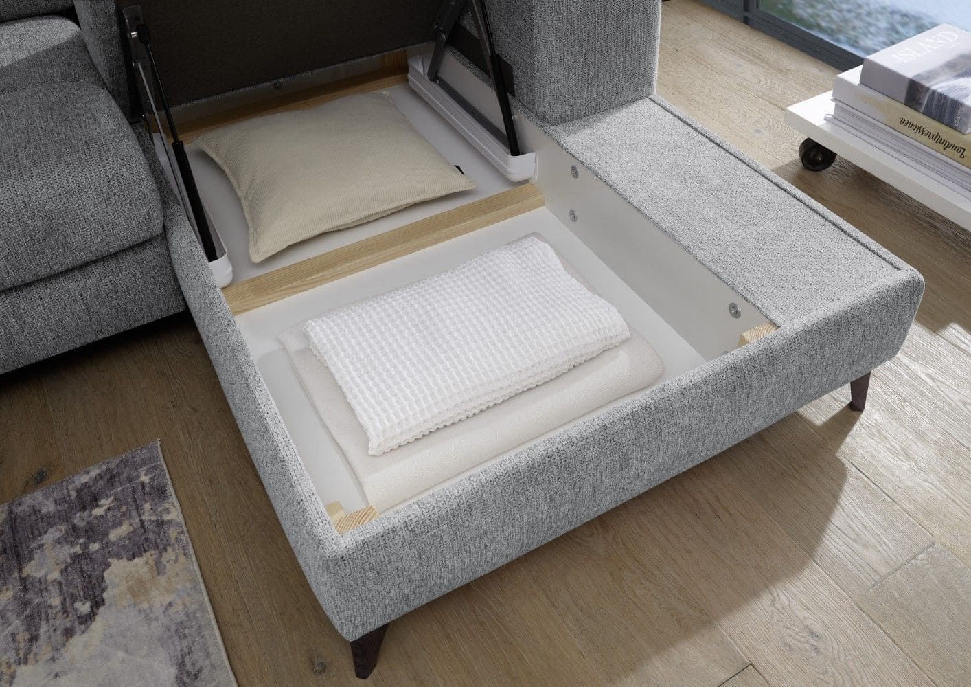 Sofa Sydney mit elektrischem Sitzvorschub von ED