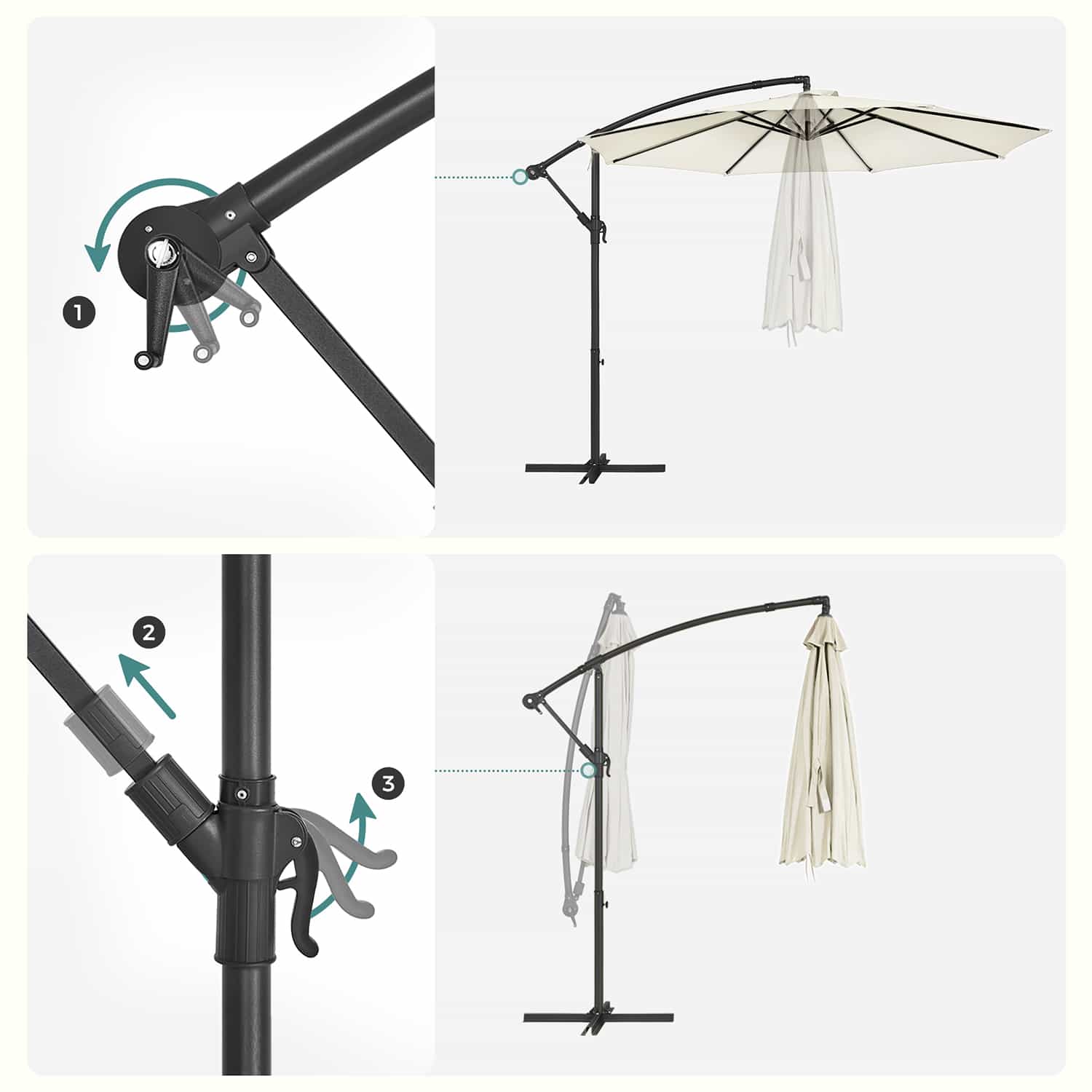 Sonnenschirm UV-Schutz bis UPF 50+ Sonnenschirm UV-Schutz bis UPF 50+