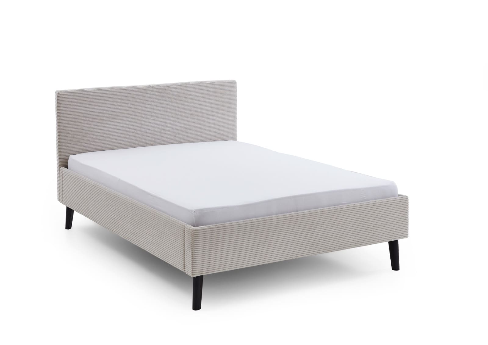 Polsterbett Avola by Meise – Elegantes Breitcord Bettgestell in Beige | 140x200 cm | Massivholzfüße Polsterbett Avola by Meise – Elegantes Breitcord Bettgestell in Beige | 140x200 cm | Massivholzfüße