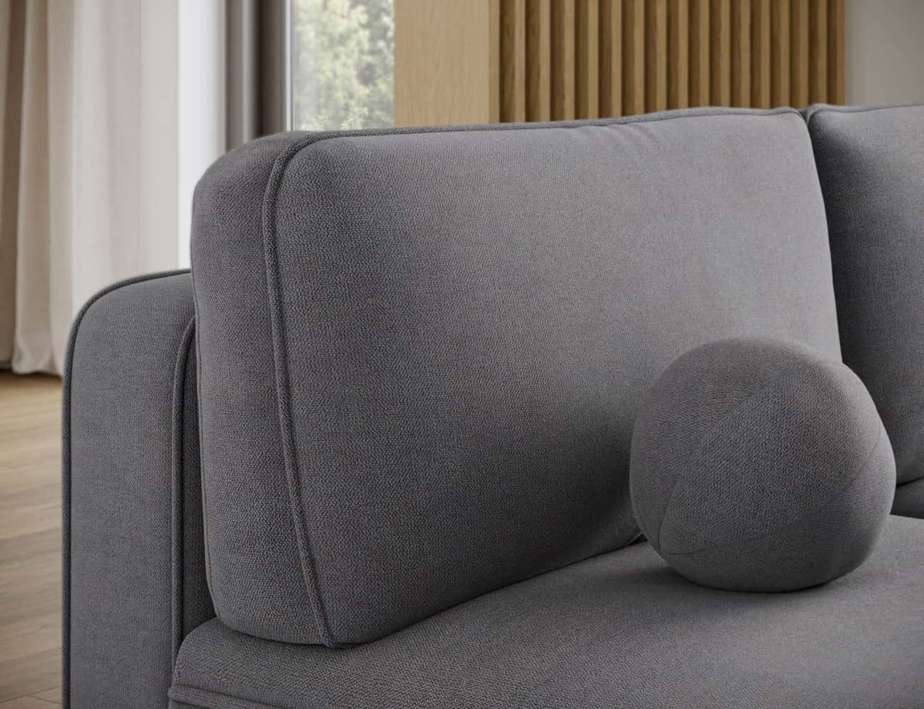 Ecksofa Livosa Grau mit Schlaffunktion & Bettkasten | Eltap | Poco Ecksofa Livosa Grau mit Schlaffunktion & Bettkasten | Eltap | Poco