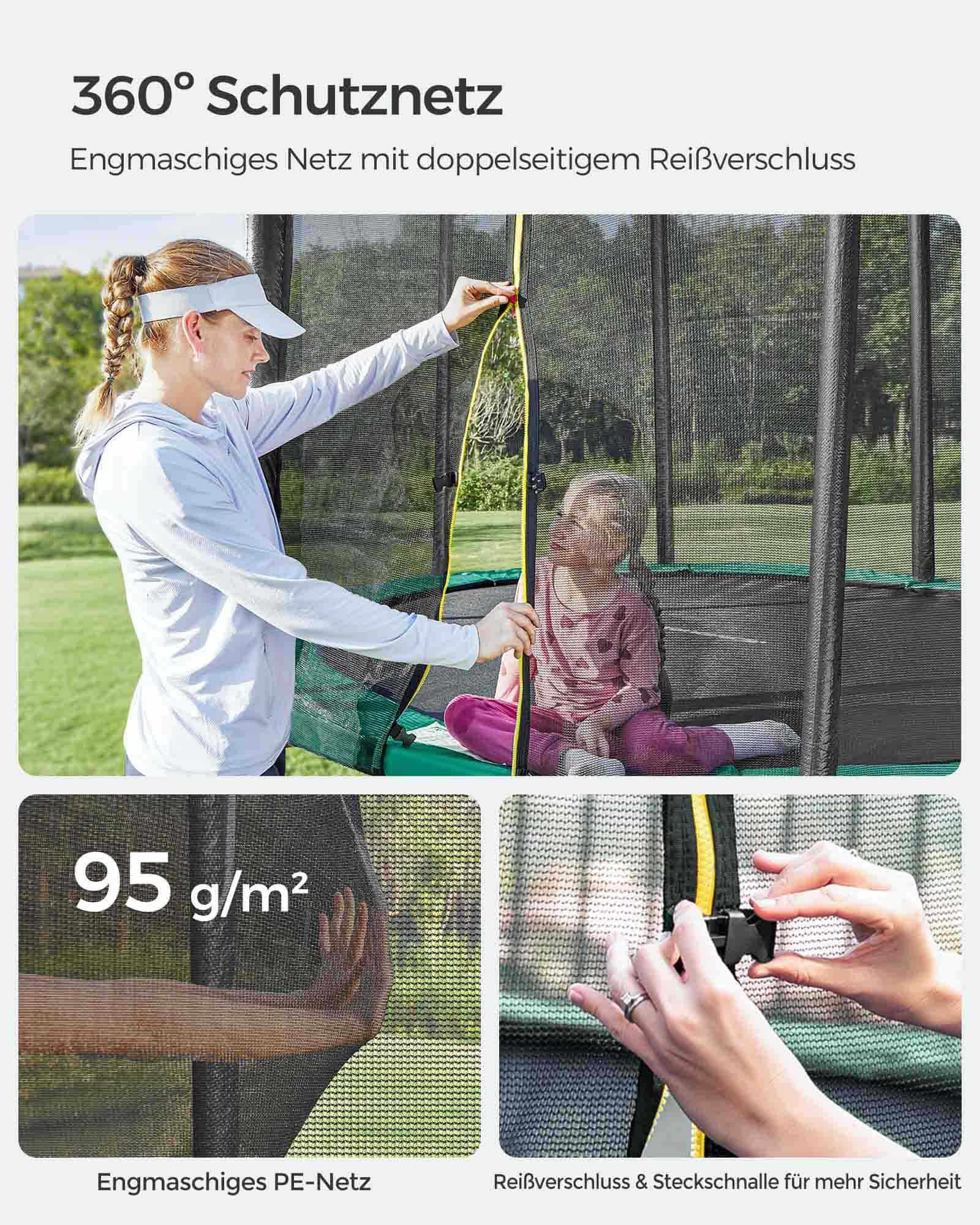 Trampolin Ø 305 cm schwarz-grün-B34STR10GN Trampolin Ø 305 cm schwarz-grün-B34STR10GN