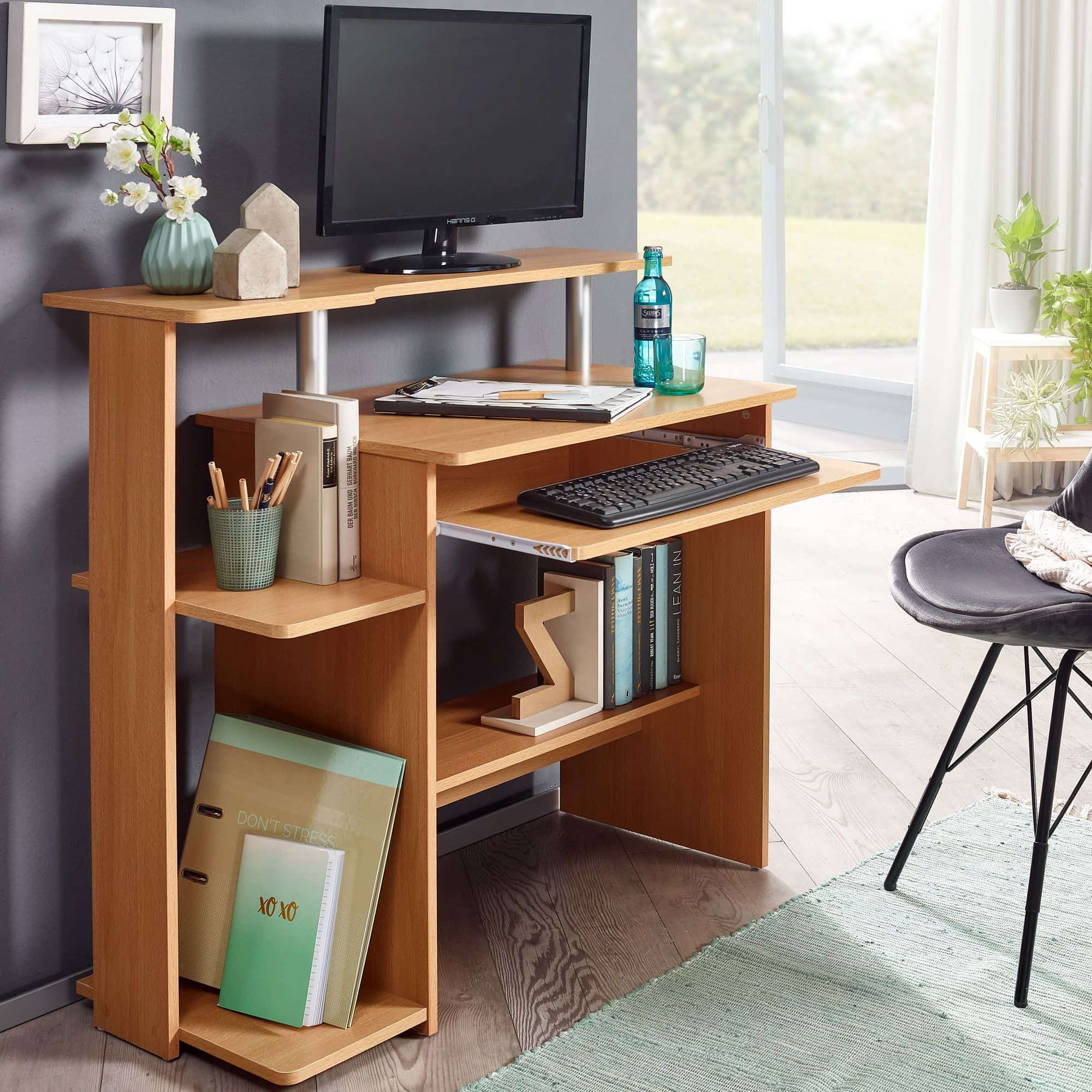 Computertisch WL1.163 Buche 94x90 Computertisch WL1.163 Buche 94x90