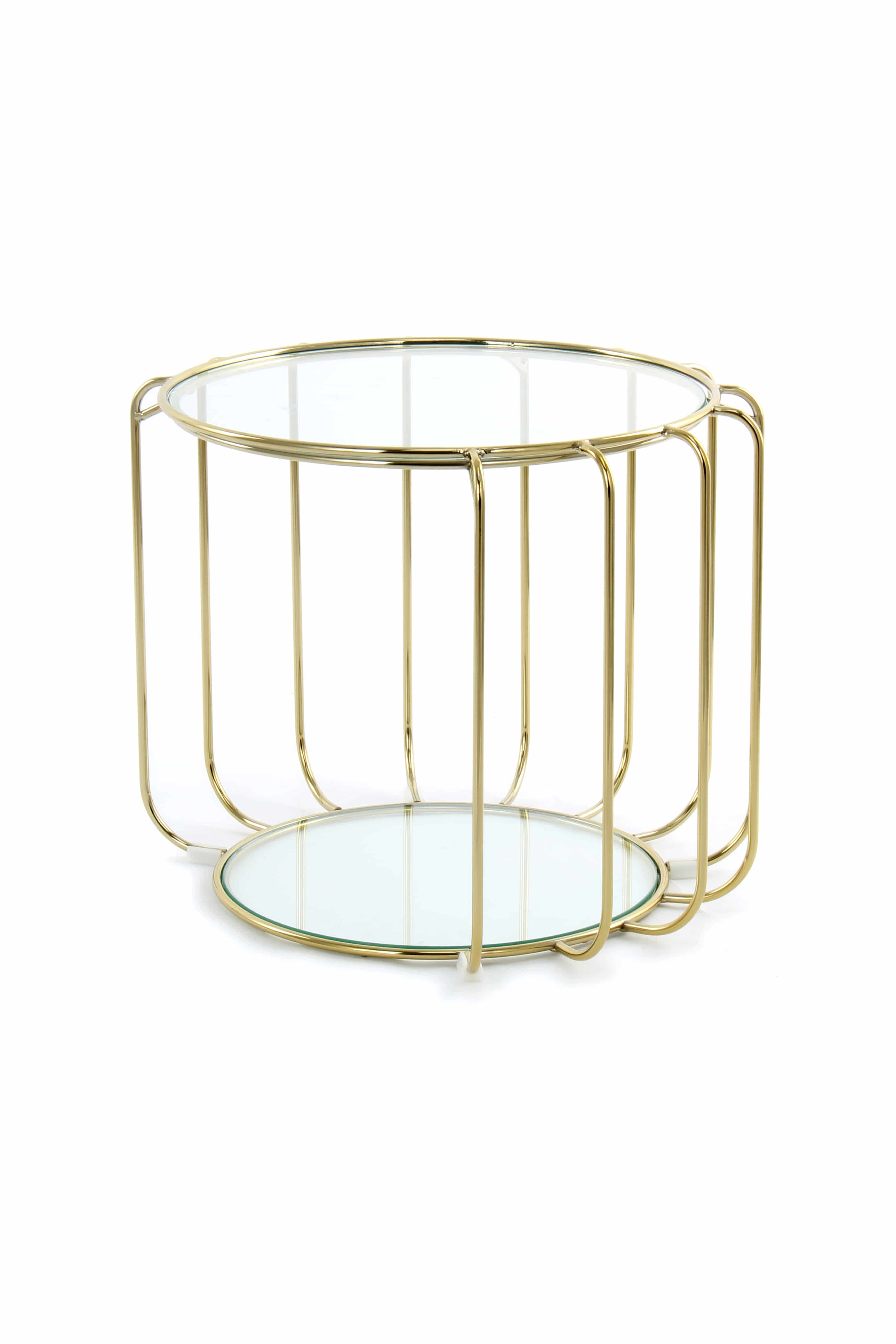 Beistelltisch Shirley 110 Gold