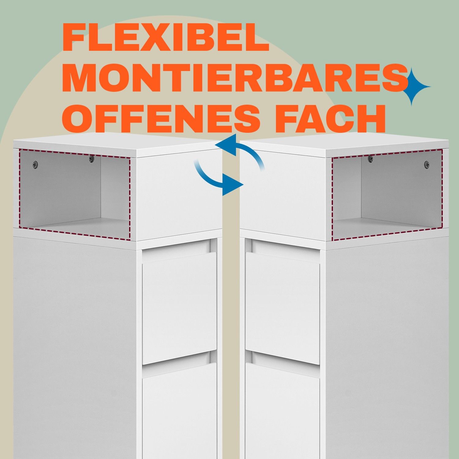 Nachttisch 2er Set, schmal, Beistelltisch mit 2 Schubladen Nachttisch 2er Set, schmal, Beistelltisch mit 2 Schubladen