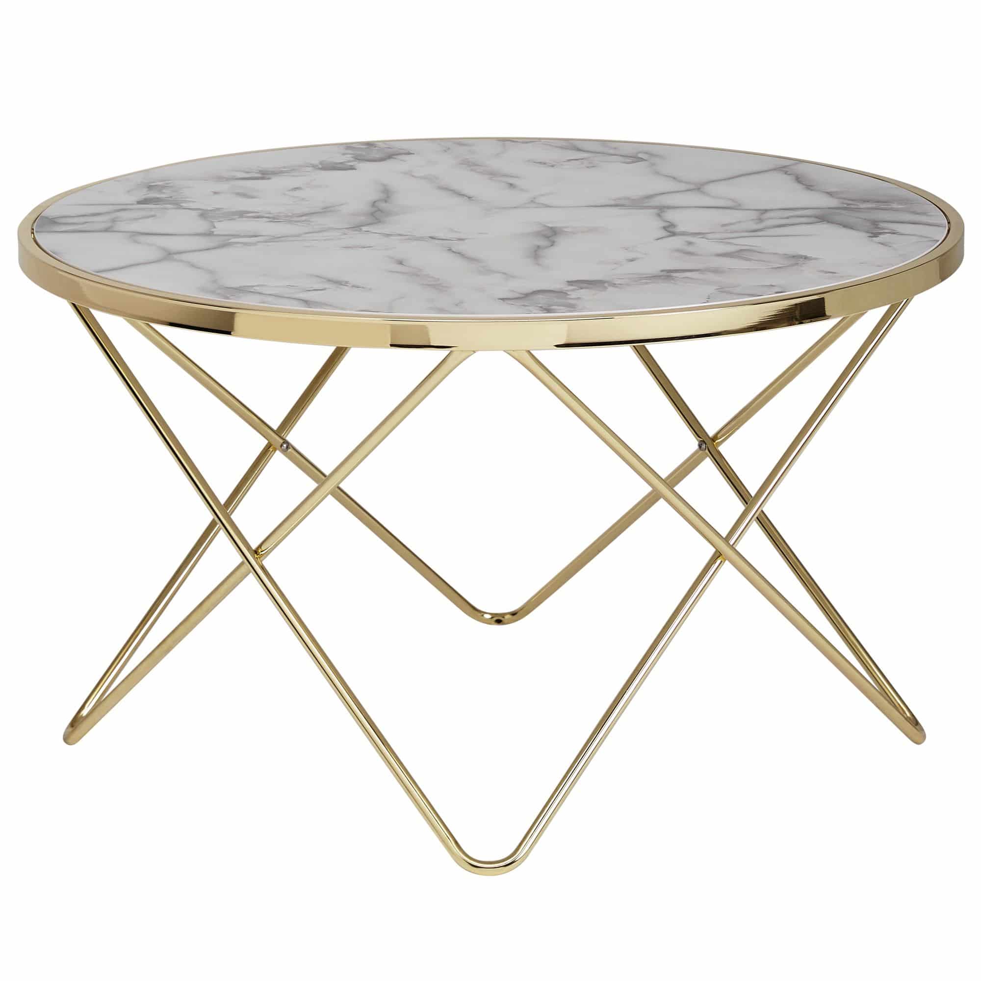 52218-Wohnling-Design-Couchtisch-Mamor-Optik-Weiss-Rund-85-cm-Gold-Metall-Gestell-Wohnzimmertisch-Beistelltisch-85-sofa-tische-coffee-tisch-e-couch-tische-marmoroptik-designer-holz Design Couchtisch Marmor Optik Weiß Rund Ø 85 cm Gold Metall-Gestell