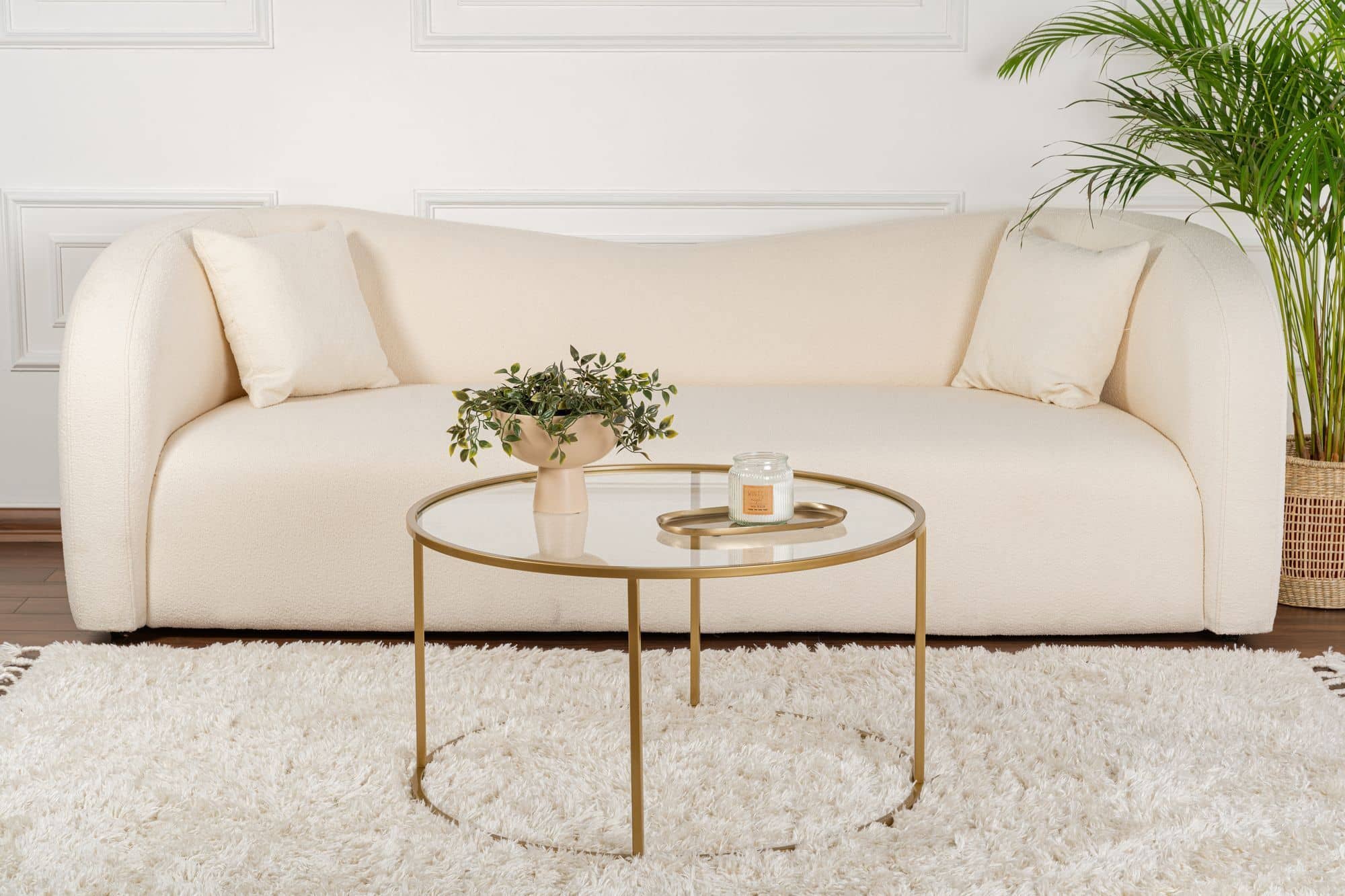 Gold-Transparent-80 - Couchtisch