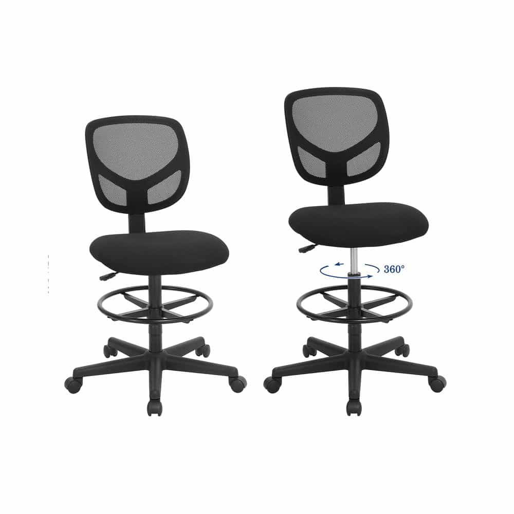Schlichter Bürostuhl mit Netzbezug-B34OBN15BK Schlichter Bürostuhl mit Netzbezug-B34OBN15BK