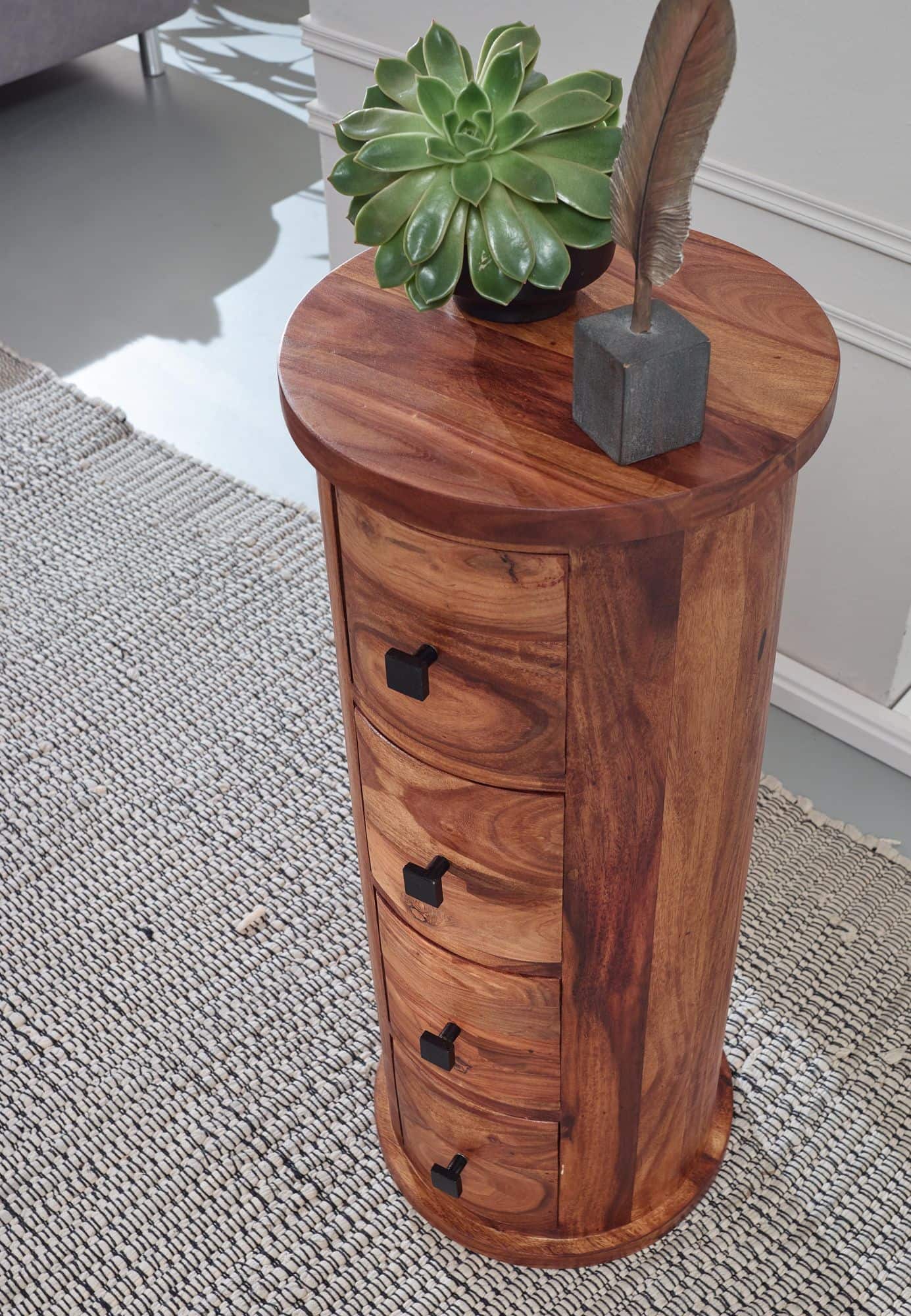 Design Sideboard Sheesham Massivholz 35x85x35 cm Design Sideboard Sheesham Massivholz 35x85x35 cm