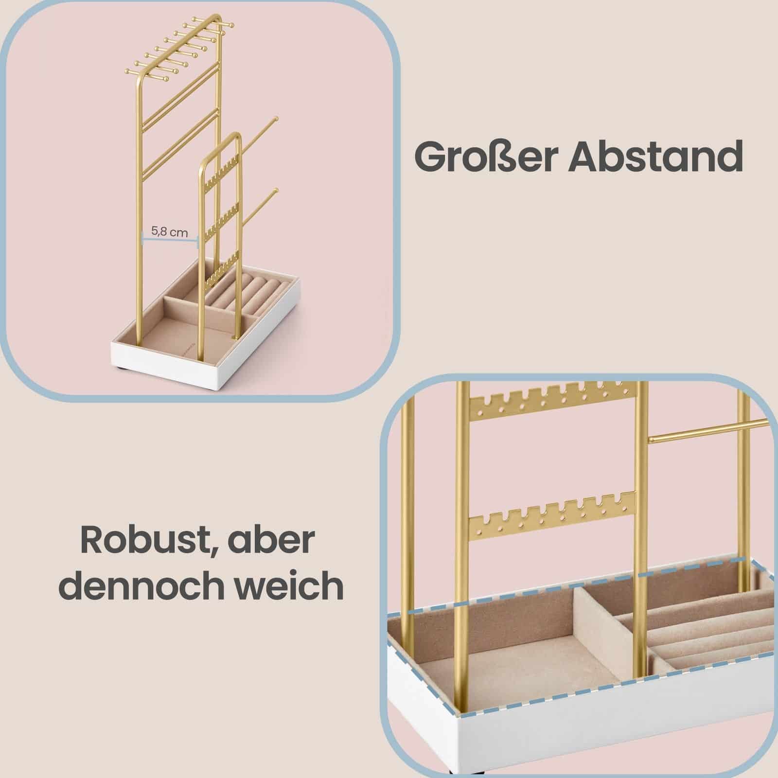 Schmuckaufbewahrung, Schmuckhalter, Metallrahmen