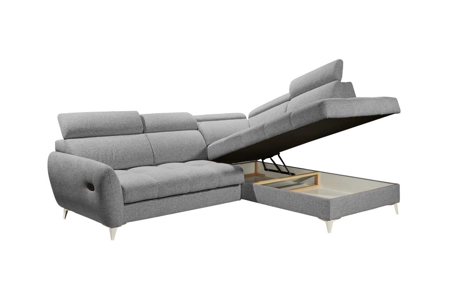 ED Exciting Design Ecksofa Malinda mit elektrischer Sitztiefe