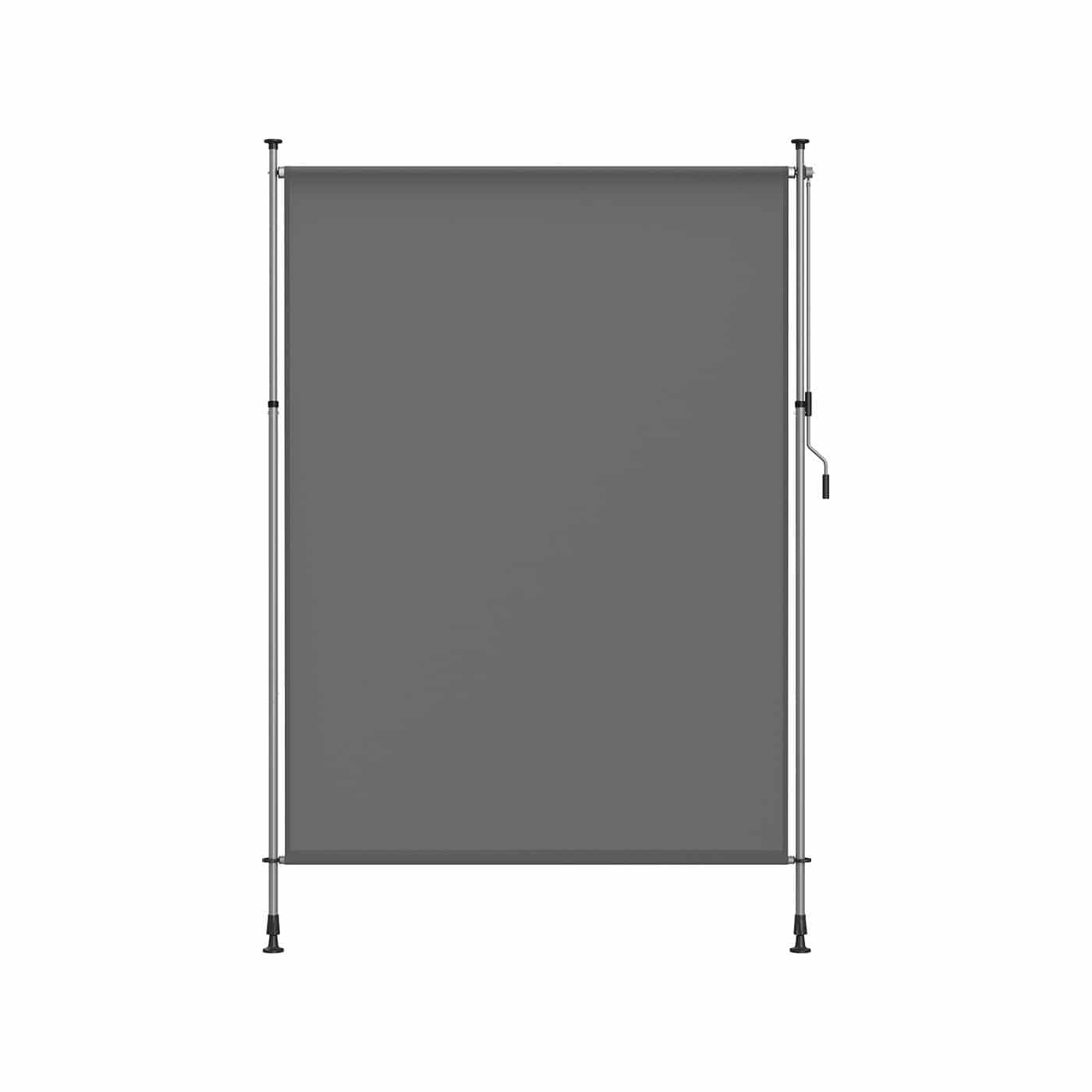 Senkrechtmarkise höhenverstellbar 200 x (220-300) cm anthrazitgrau Senkrechtmarkise höhenverstellbar 200 x (220-300) cm anthrazitgrau