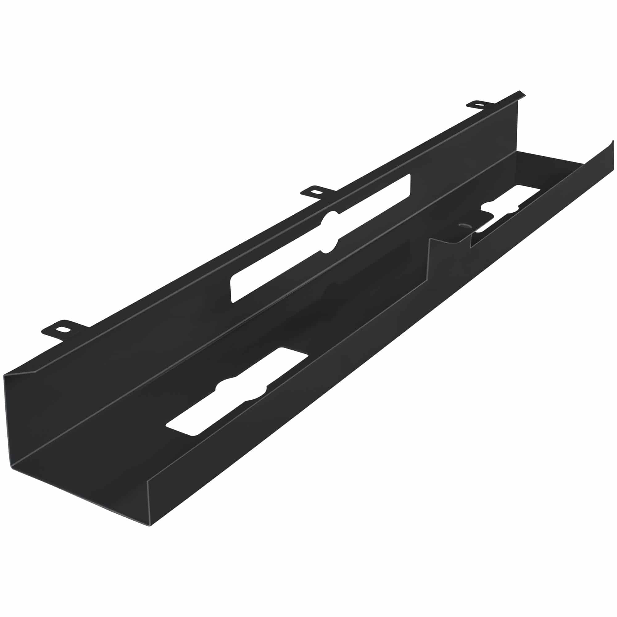 45399-AMSTYLE-Kabelkanal-80-cm-Schwarzb2j8DhxCI64Ki ® Kabelkanal Schreibtisch 80x7x13 cm breit Untertisch Kabelführung schwarz