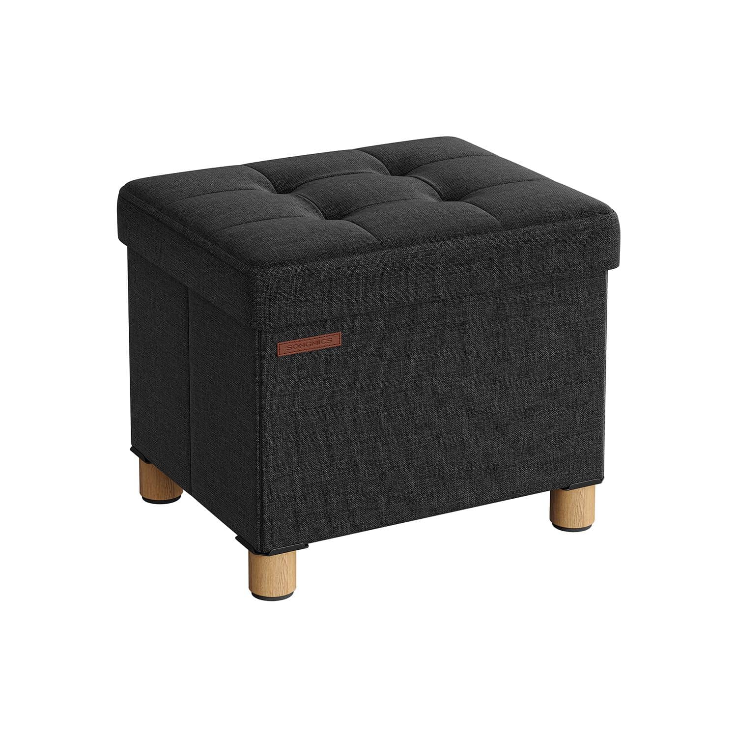 Sitzbank klappbar 32 x 40 x 33,5 cm mit Stauraum schwarz Sitzbank klappbar 32 x 40 x 33,5 cm mit Stauraum schwarz