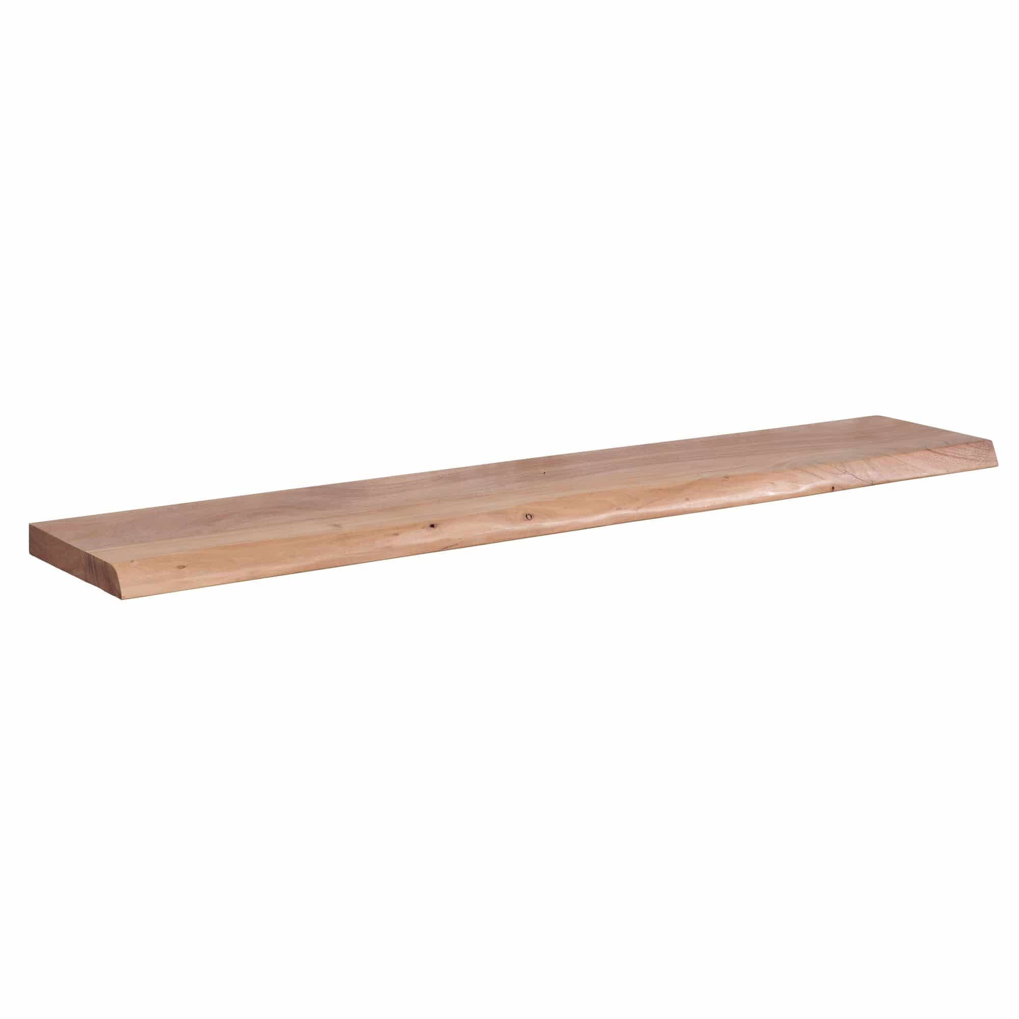 Wandregal mit Baumkante Akazie Massivholz 140 cm Wandregal mit Baumkante Akazie Massivholz 140 cm