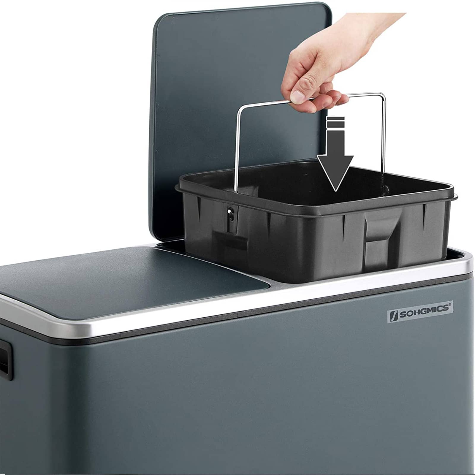 Fingerabdruckfreier Mülleimer-LTB48GS Fingerabdruckfreier Mülleimer-LTB48GS