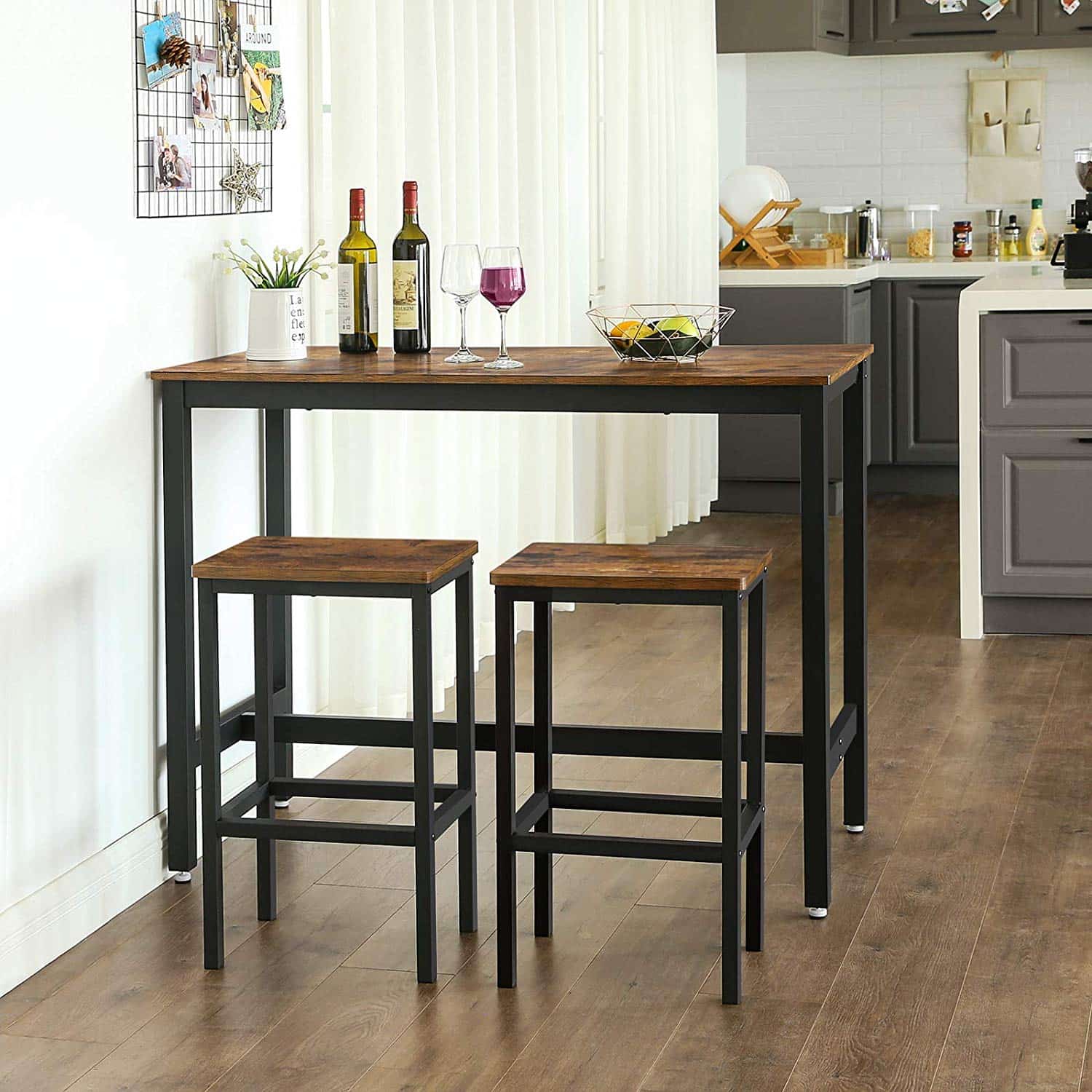 Industrial Look Stehtisch mit 2 Barhockern-B34LBT15X Industrial Look Stehtisch mit 2 Barhockern-B34LBT15X