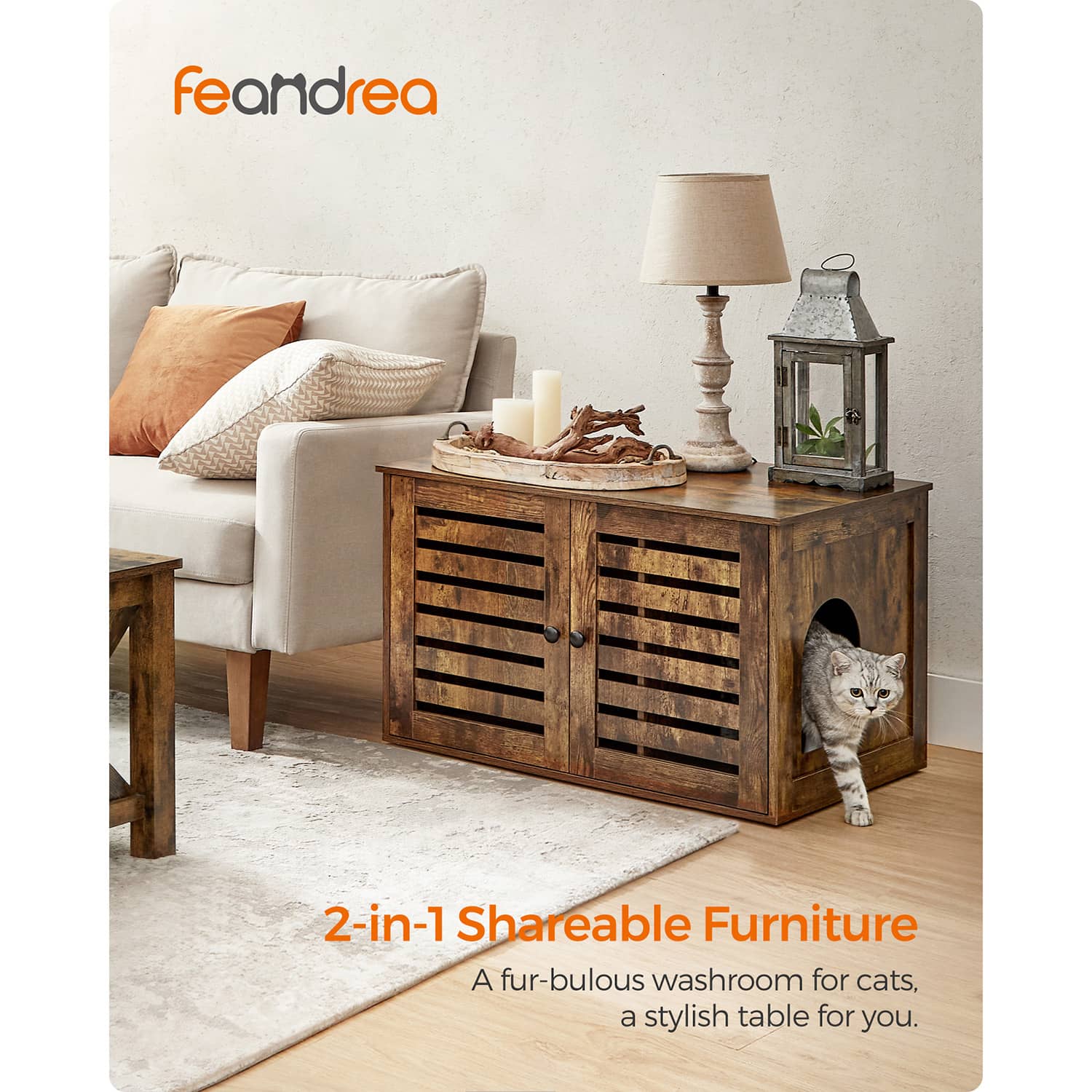 Katzenklo-Schrank mit Türen-PCL003X01 Katzenklo-Schrank mit Türen-PCL003X01