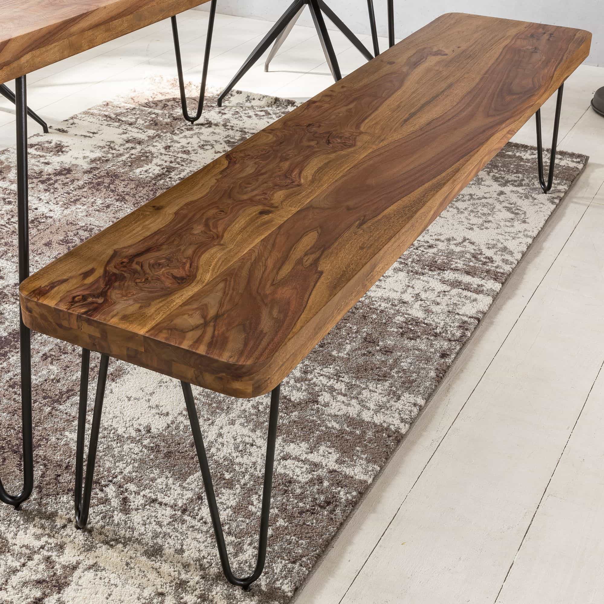 38504-WOHNLING-Esszimmer-Sitzbank-BAGLI-Massiv-Holzf5LGiRRtRfoSg Esszimmer Sitzbank BAGLI Massiv-Holz Sheesham 160 x 45 x 40 cm Holz-Bank Natur-Produkt Küchenbank im Landhaus-Stil
