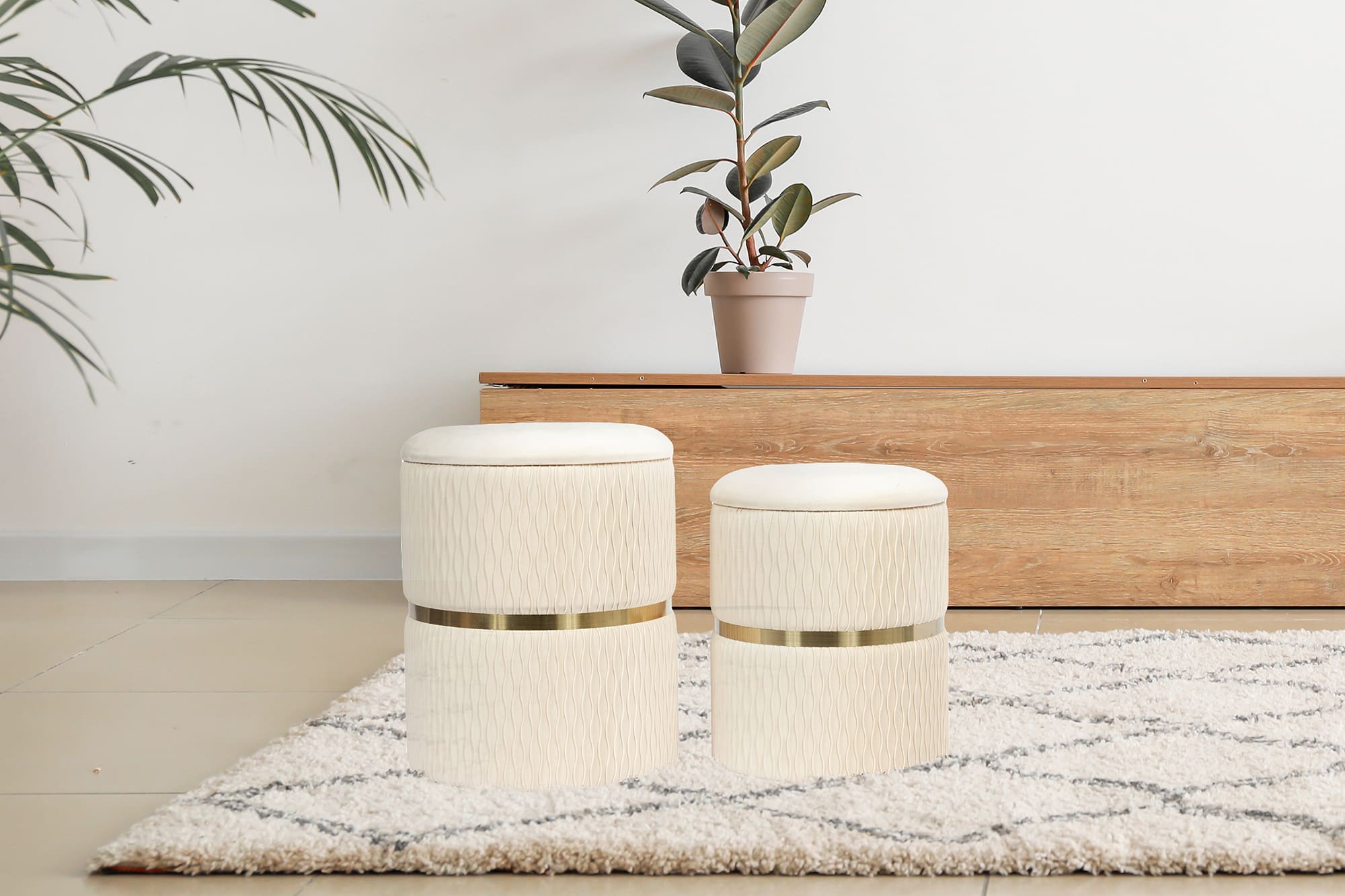 Hocker Zora 425 2er-Set Pistachio-Grün Hocker Zora 425 2er-Set Pistachio-Grün