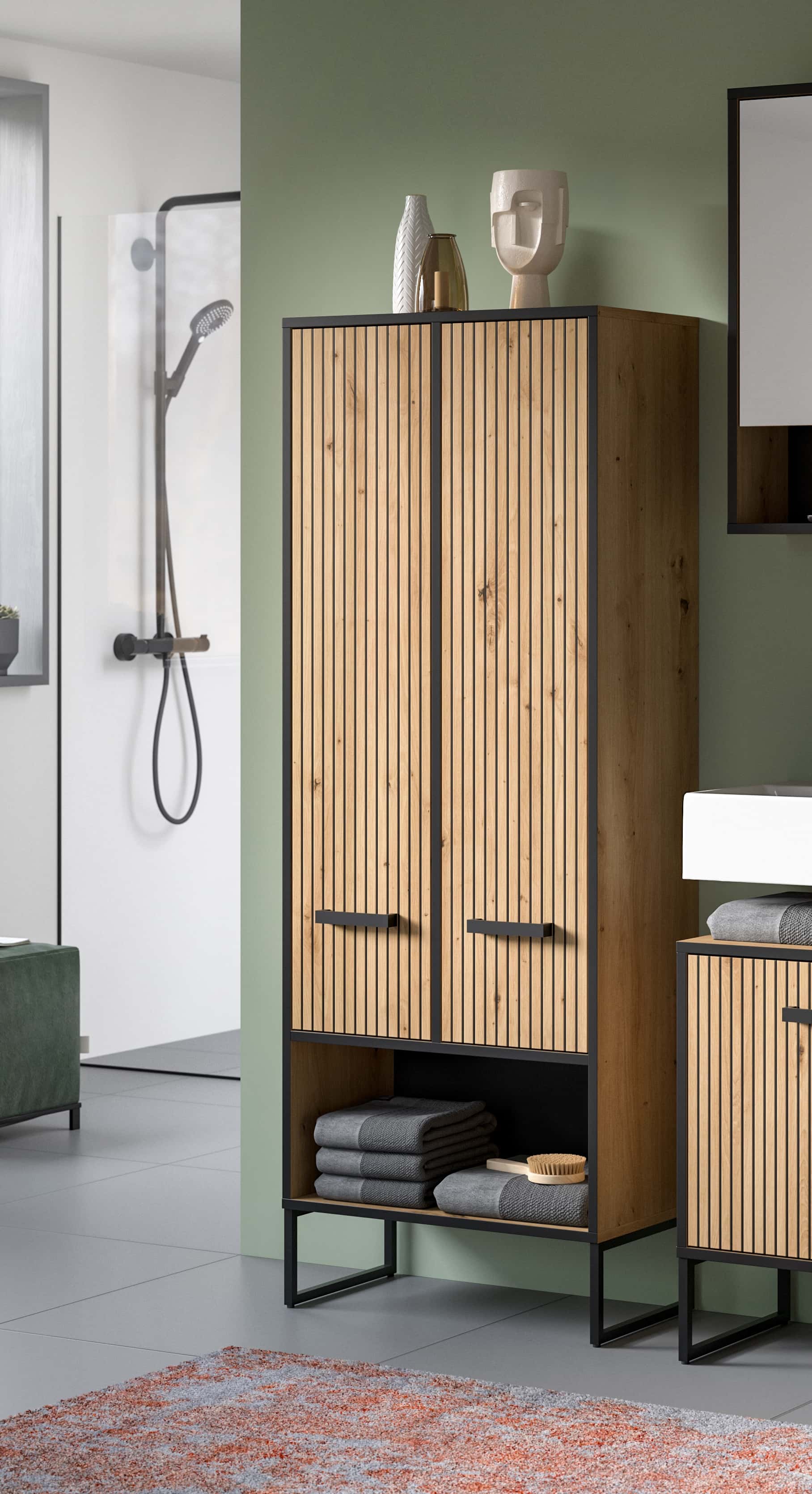 Bagno Hochschrank breit