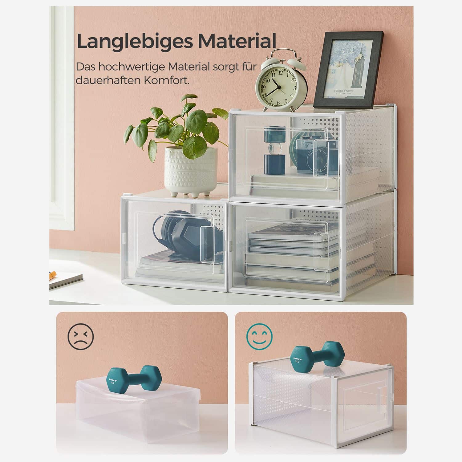 12er Set Schuhboxen für Schuhe bis Größe 46-LSP12MWT 12er Set Schuhboxen für Schuhe bis Größe 46-LSP12MWT