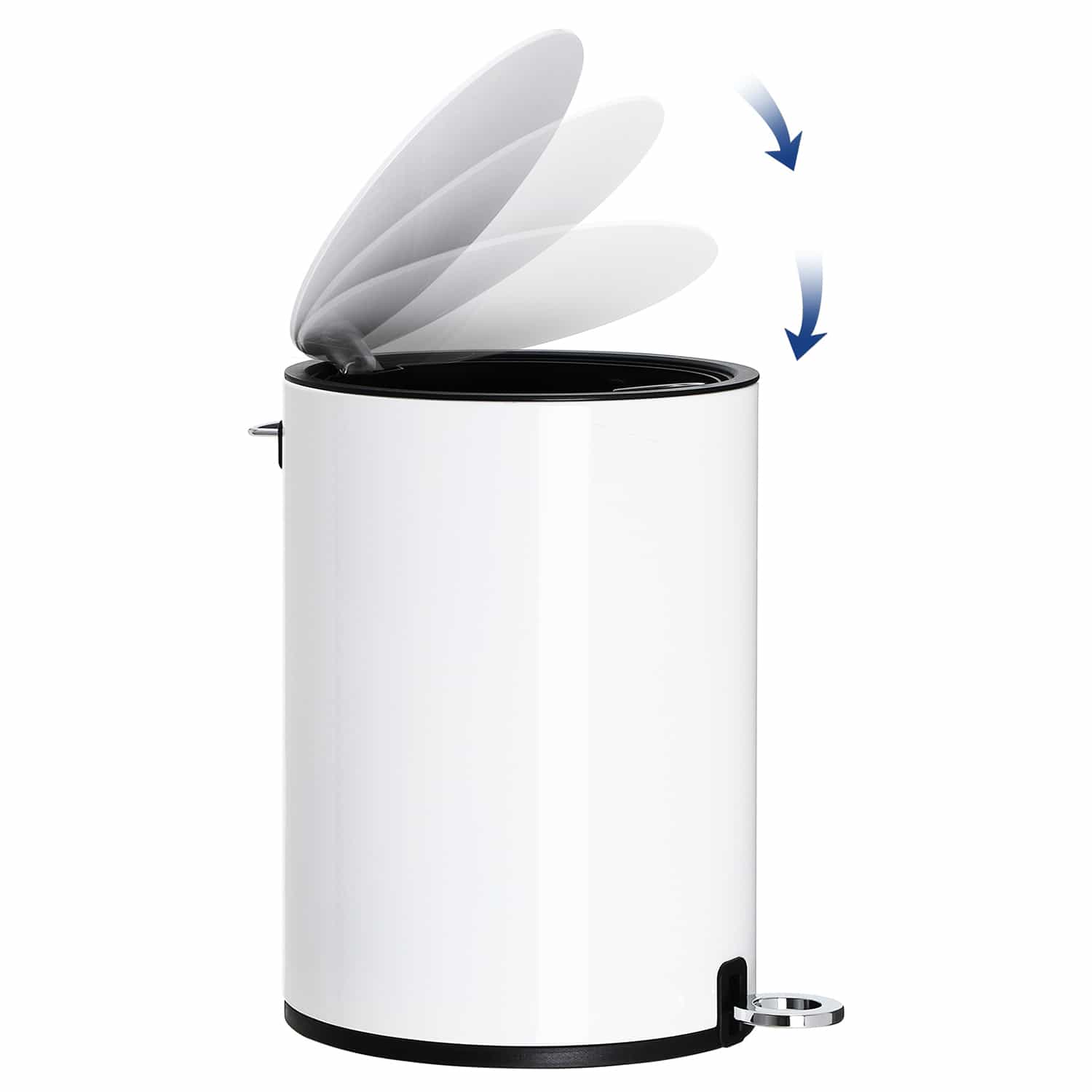 Kleiner Mülleimer fürs Bad 3 L-LTB11WT Kleiner Mülleimer fürs Bad 3 L-LTB11WT