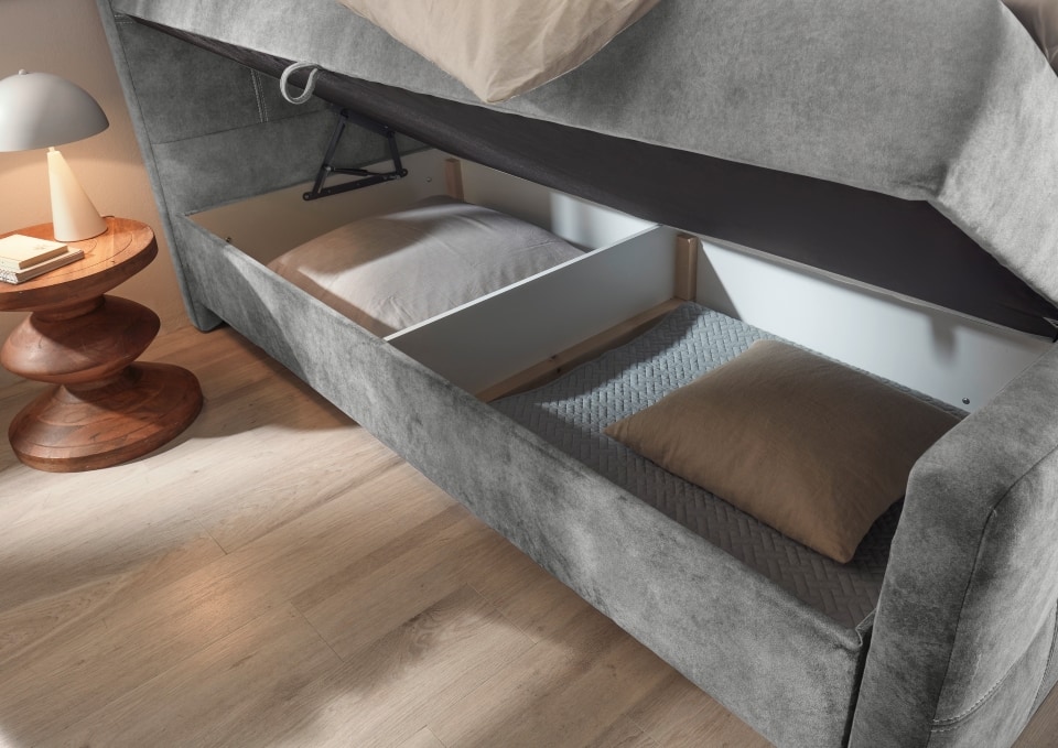 Valetta_Salvador-14-grey_Milieu-Detail H2 Luxus pur: Das Boxbett Valetta 6 von ED Exciting Design – Grey Edition für erholsamen Schlaf bis 120 kg